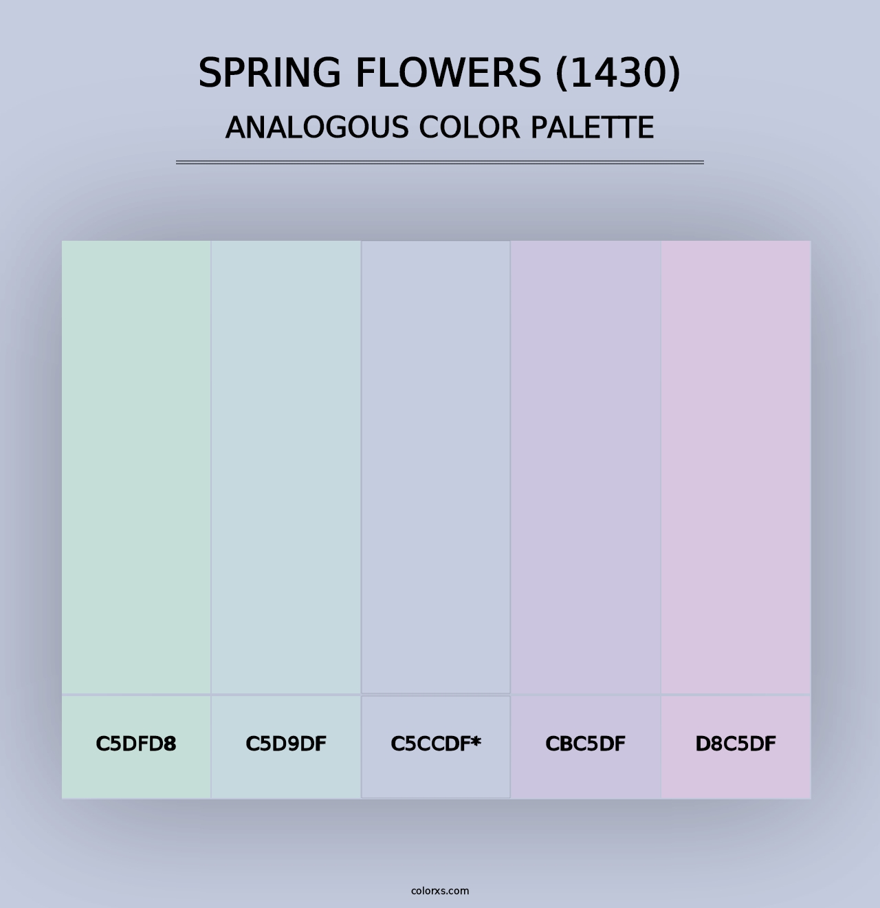 Spring Flowers (1430) - Analogous Color Palette