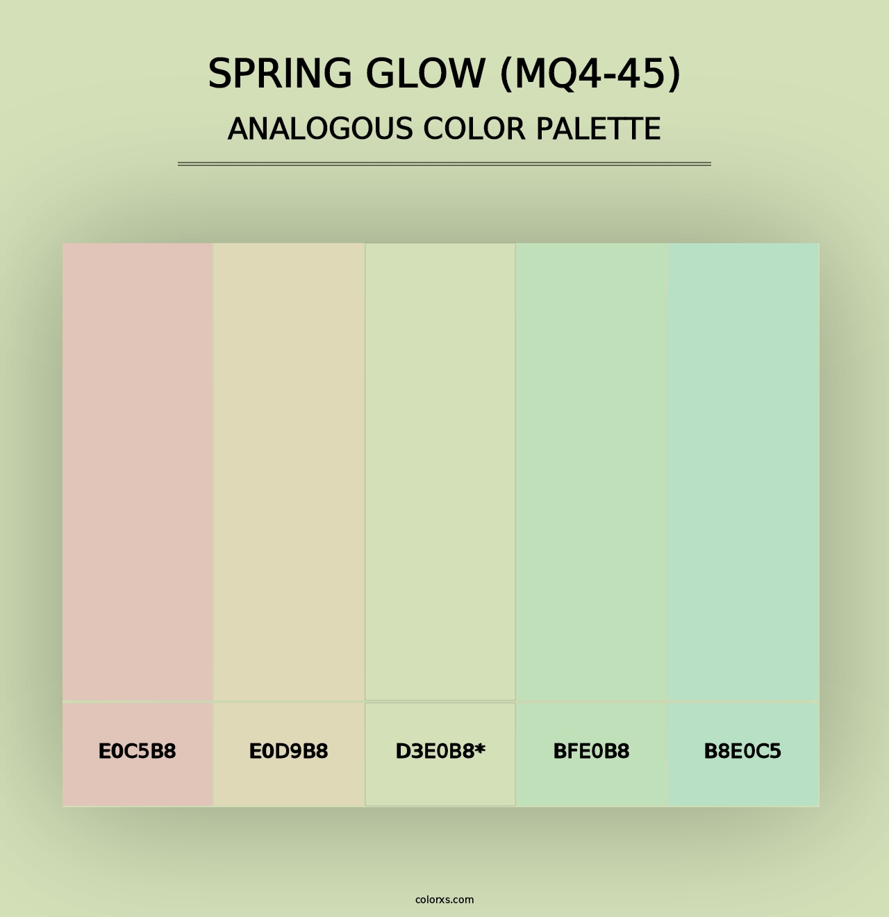 Spring Glow (MQ4-45) - Analogous Color Palette