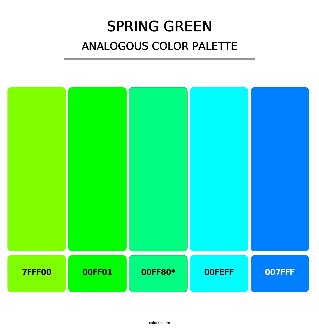 Spring Green - Analogous Color Palette