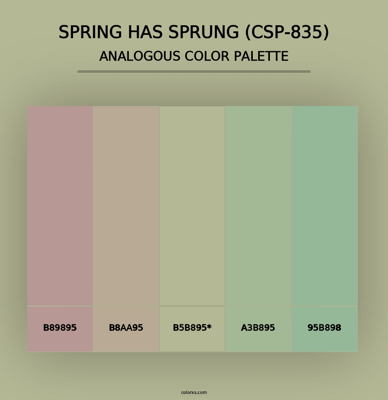 Spring has Sprung (CSP-835) - Analogous Color Palette