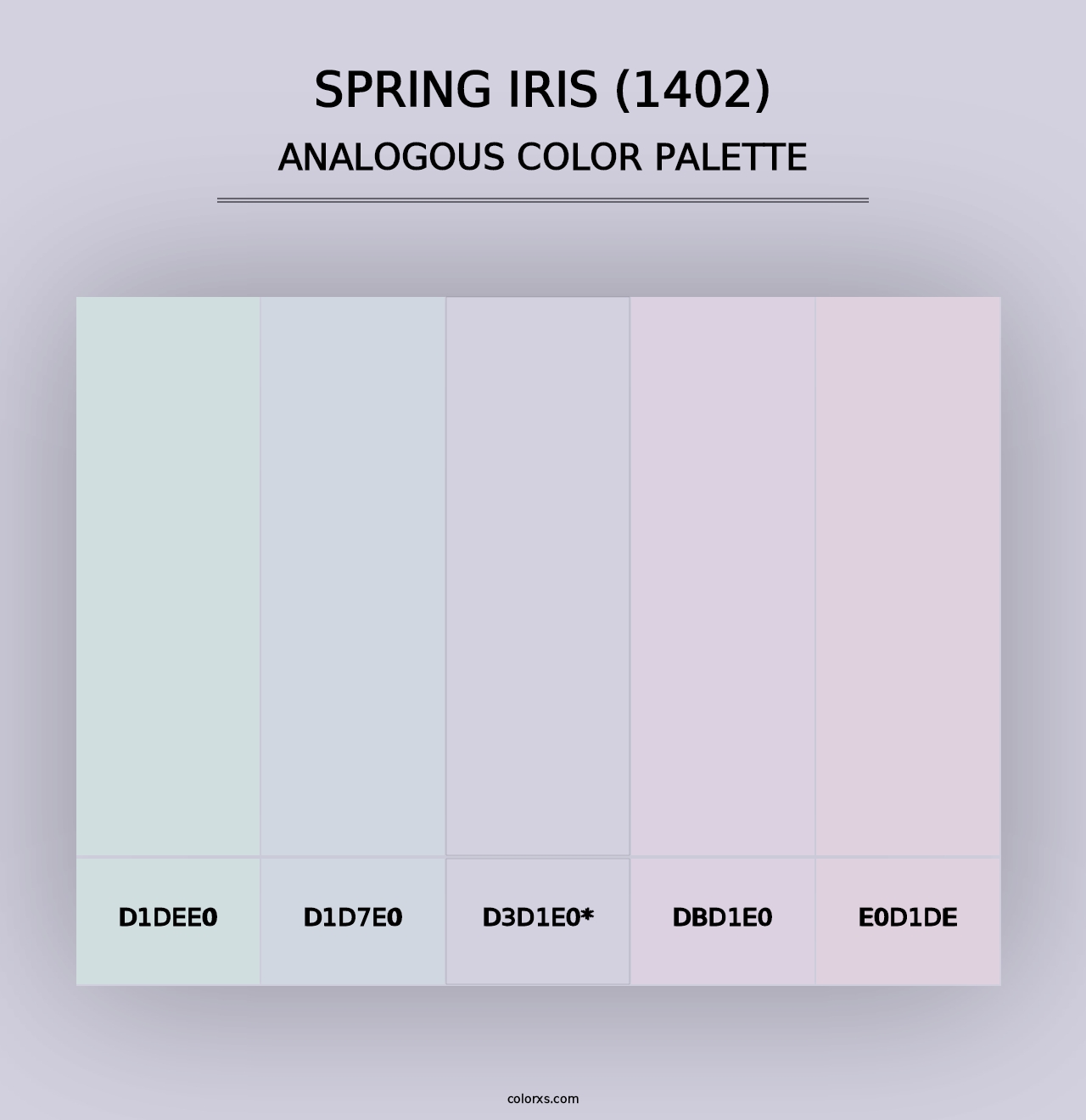 Spring Iris (1402) - Analogous Color Palette