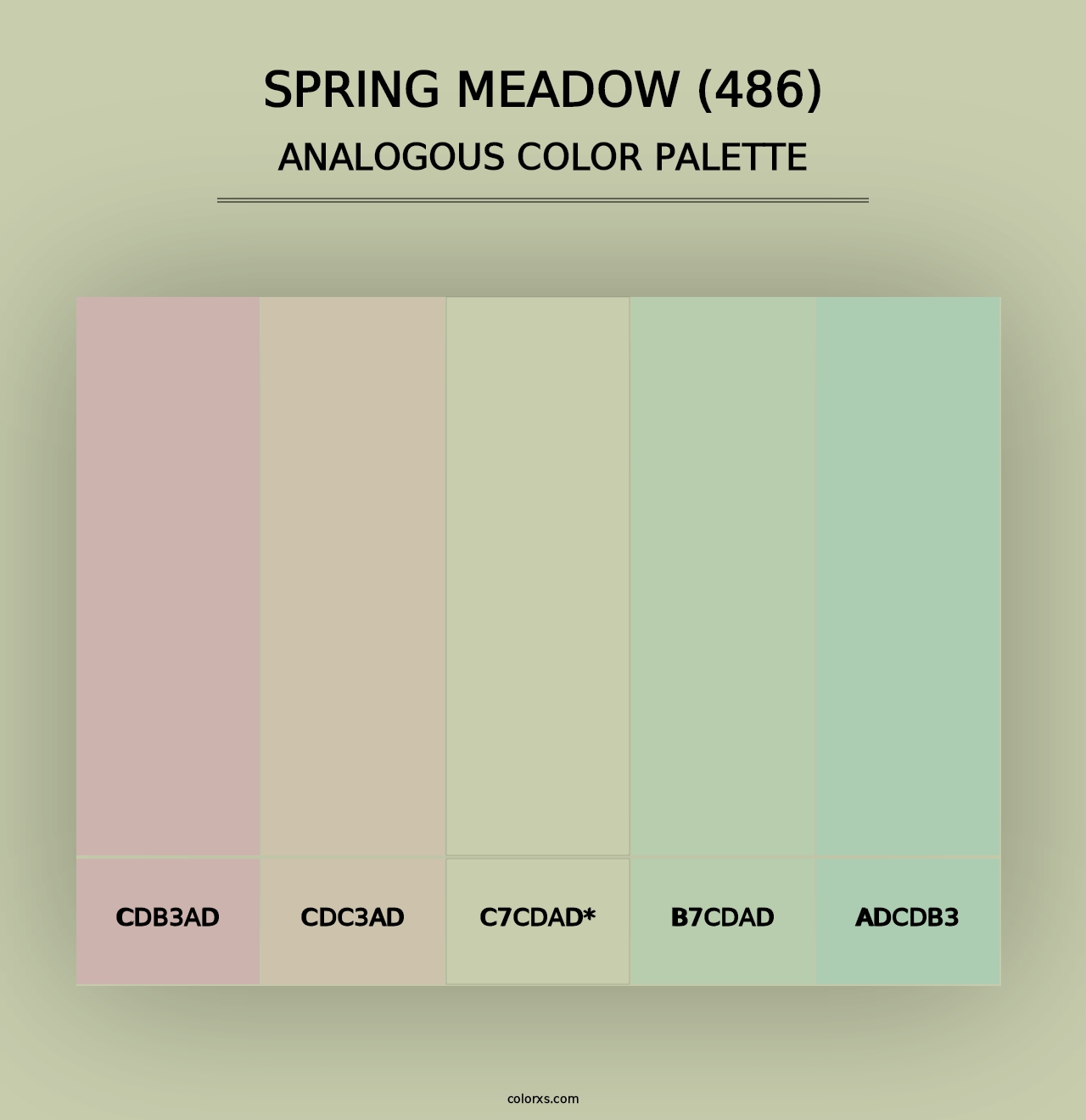 Spring Meadow (486) - Analogous Color Palette