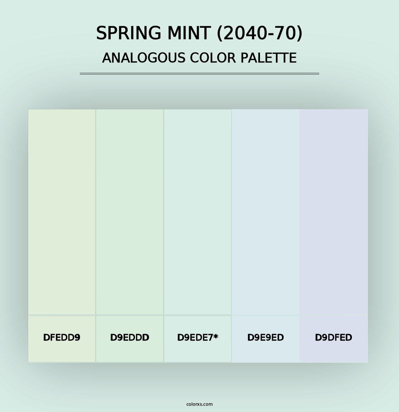 Spring Mint (2040-70) - Analogous Color Palette