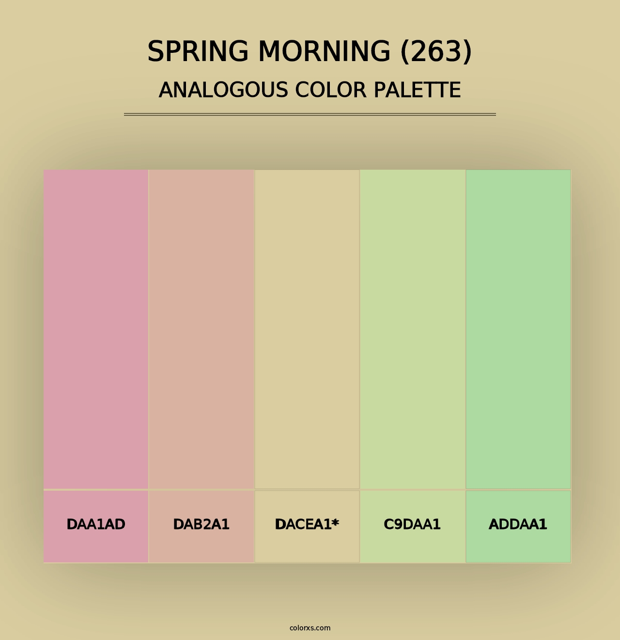 Spring Morning (263) - Analogous Color Palette