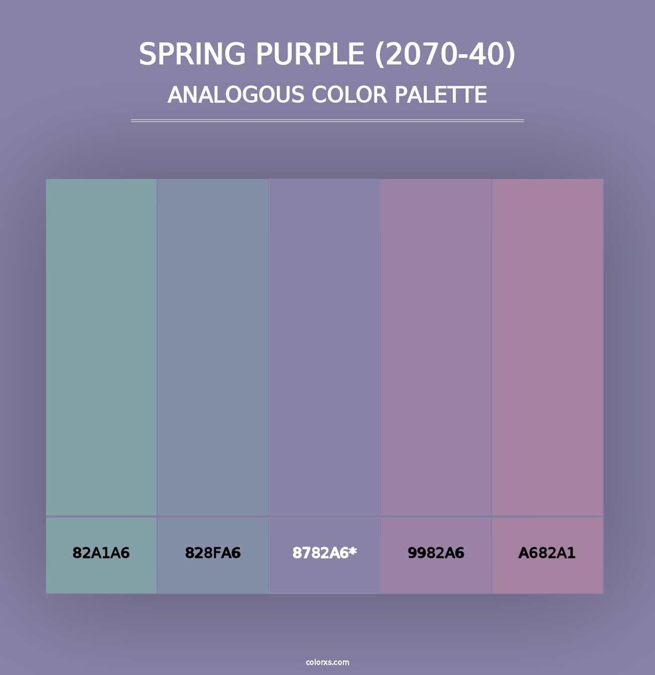 Spring Purple (2070-40) - Analogous Color Palette