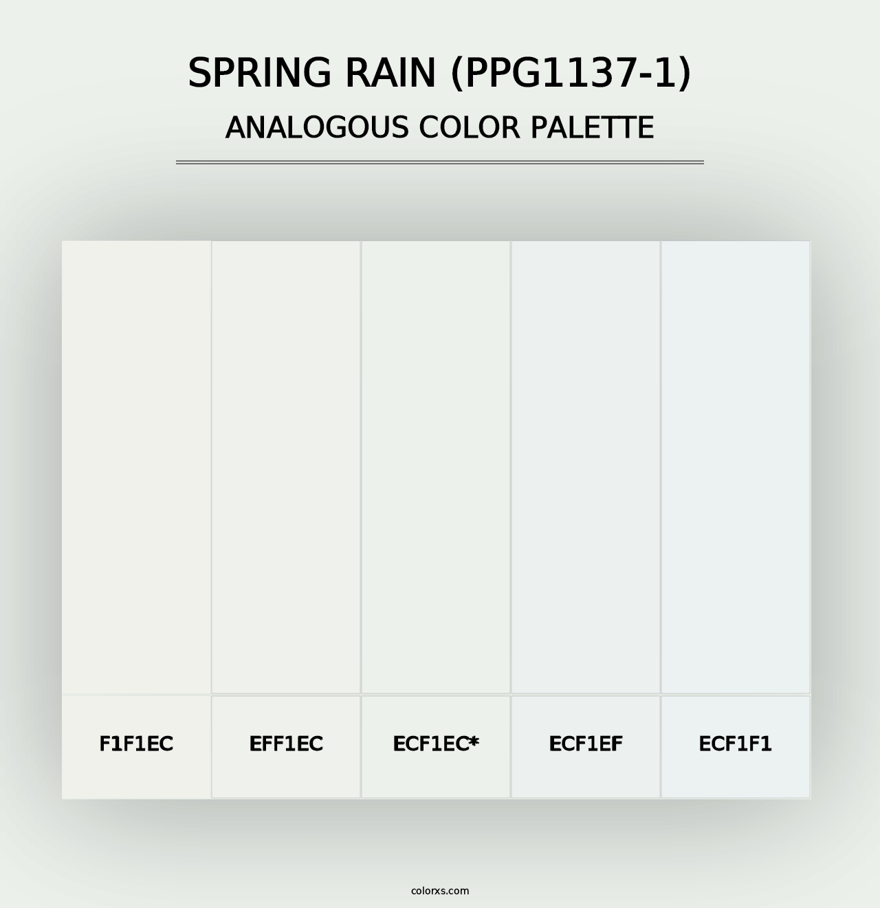 Spring Rain (PPG1137-1) - Analogous Color Palette