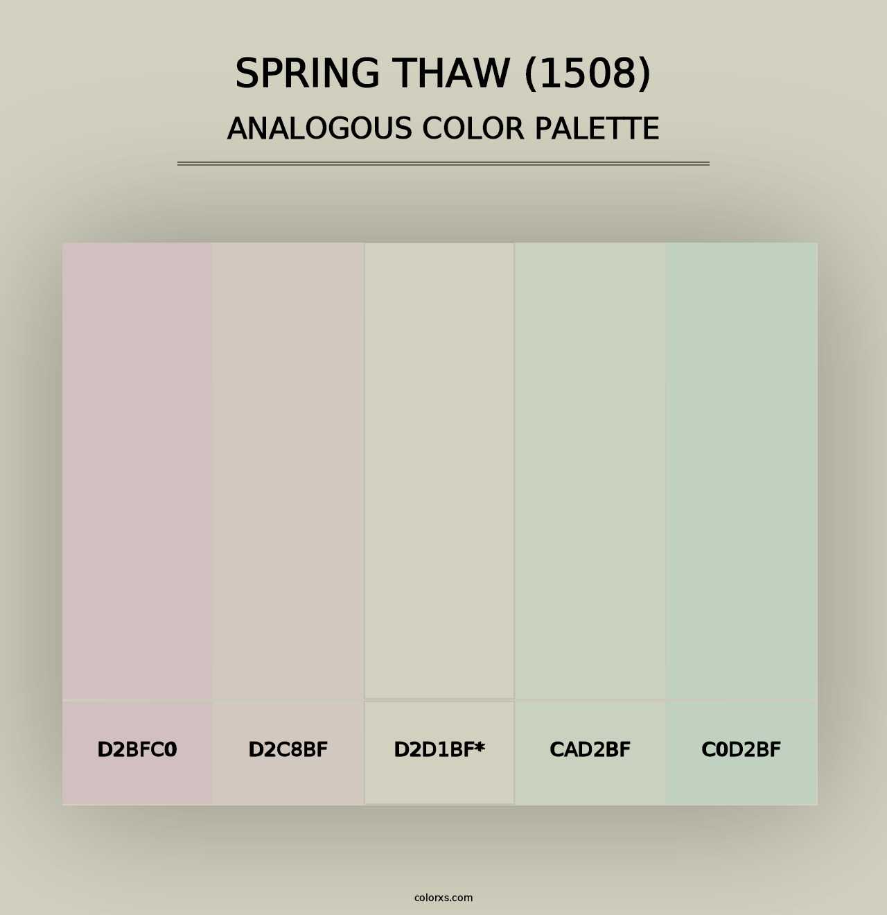 Spring Thaw (1508) - Analogous Color Palette