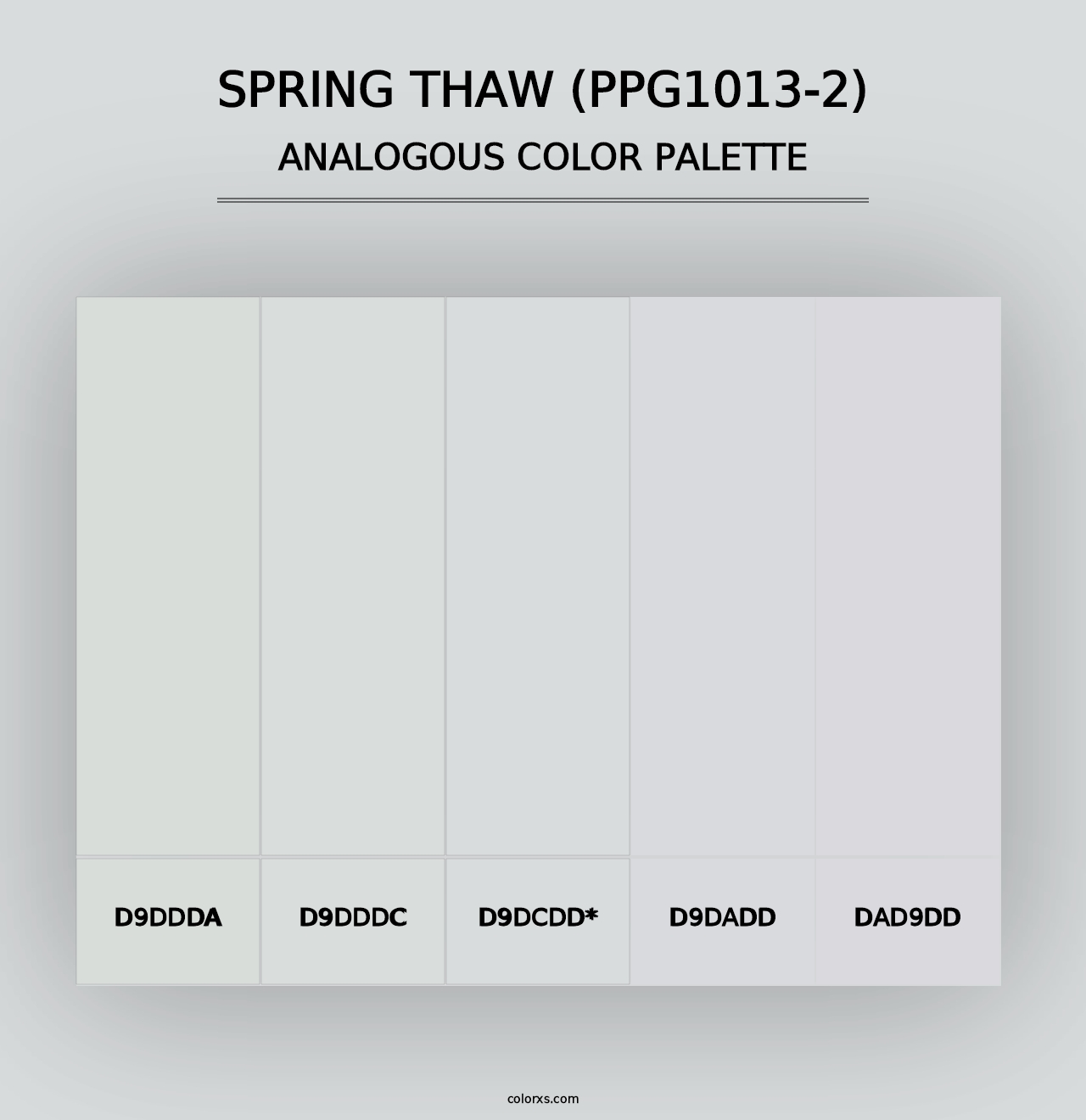 Spring Thaw (PPG1013-2) - Analogous Color Palette