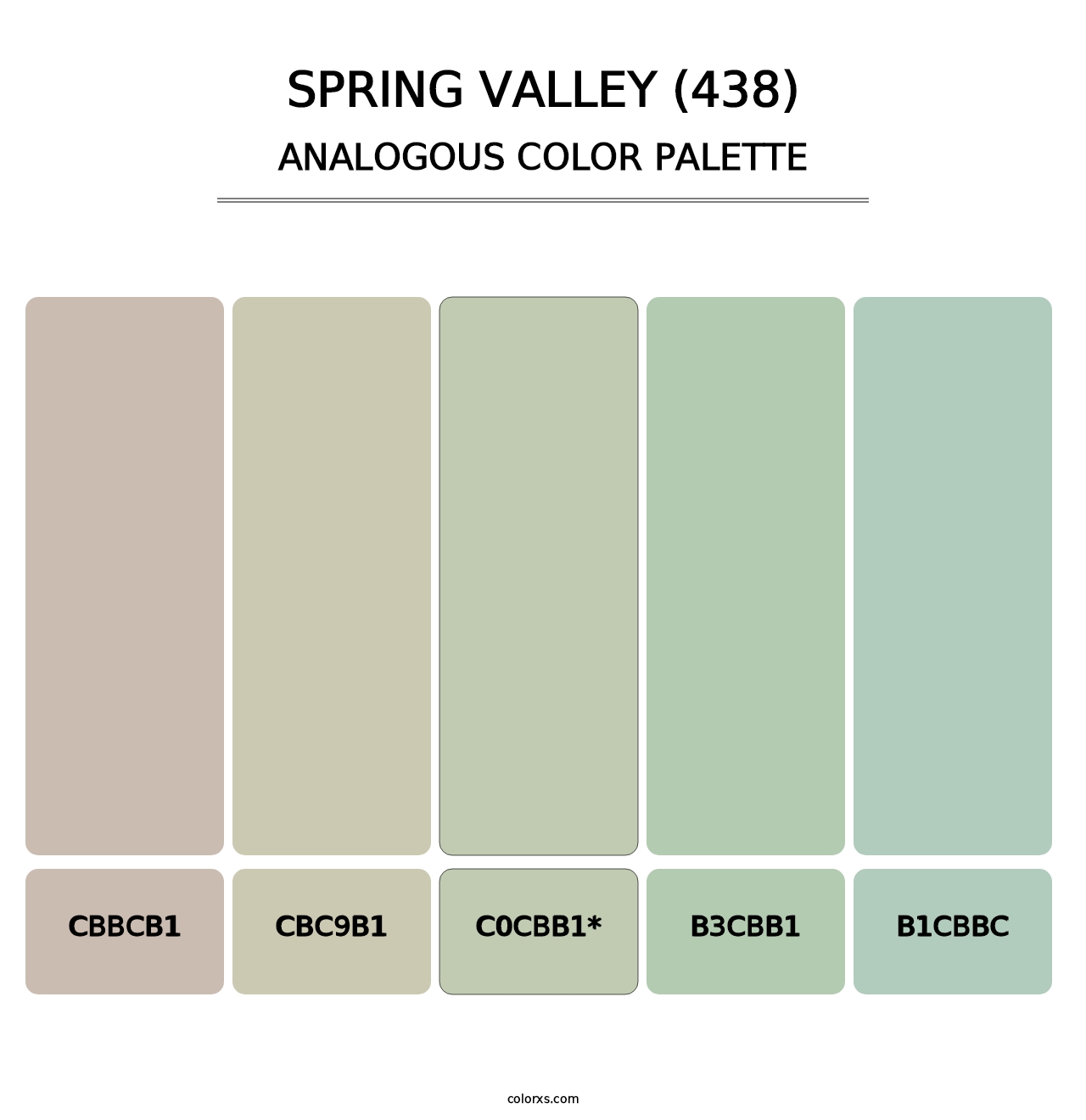 Spring Valley (438) - Analogous Color Palette