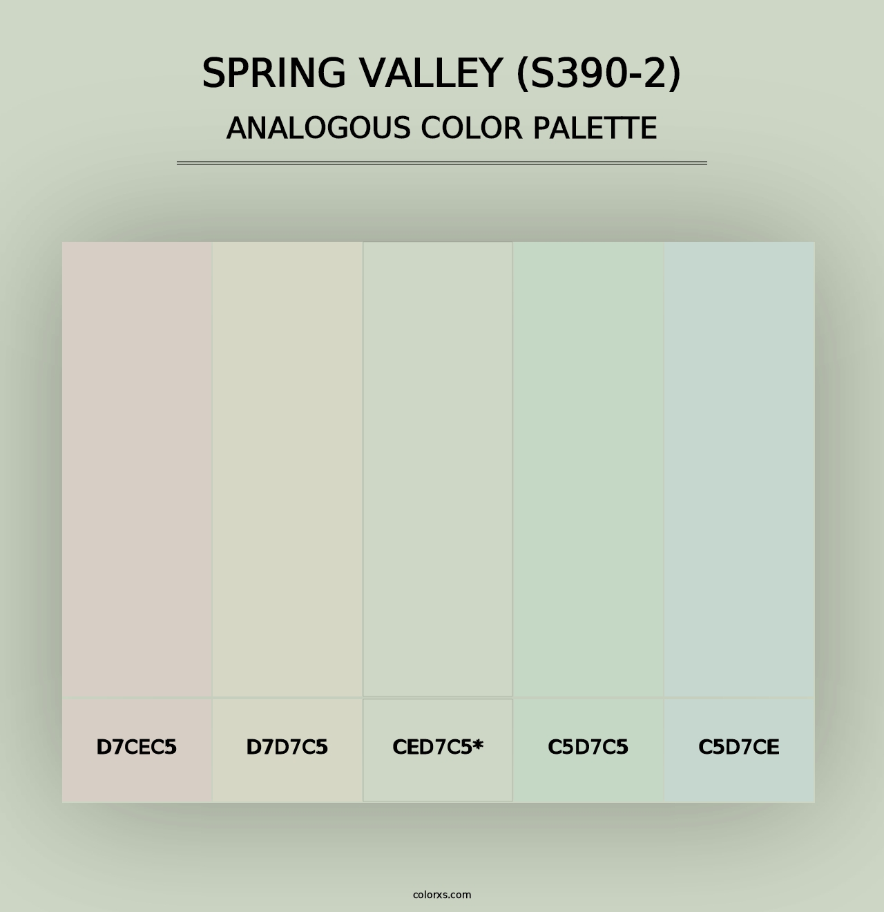 Spring Valley (S390-2) - Analogous Color Palette