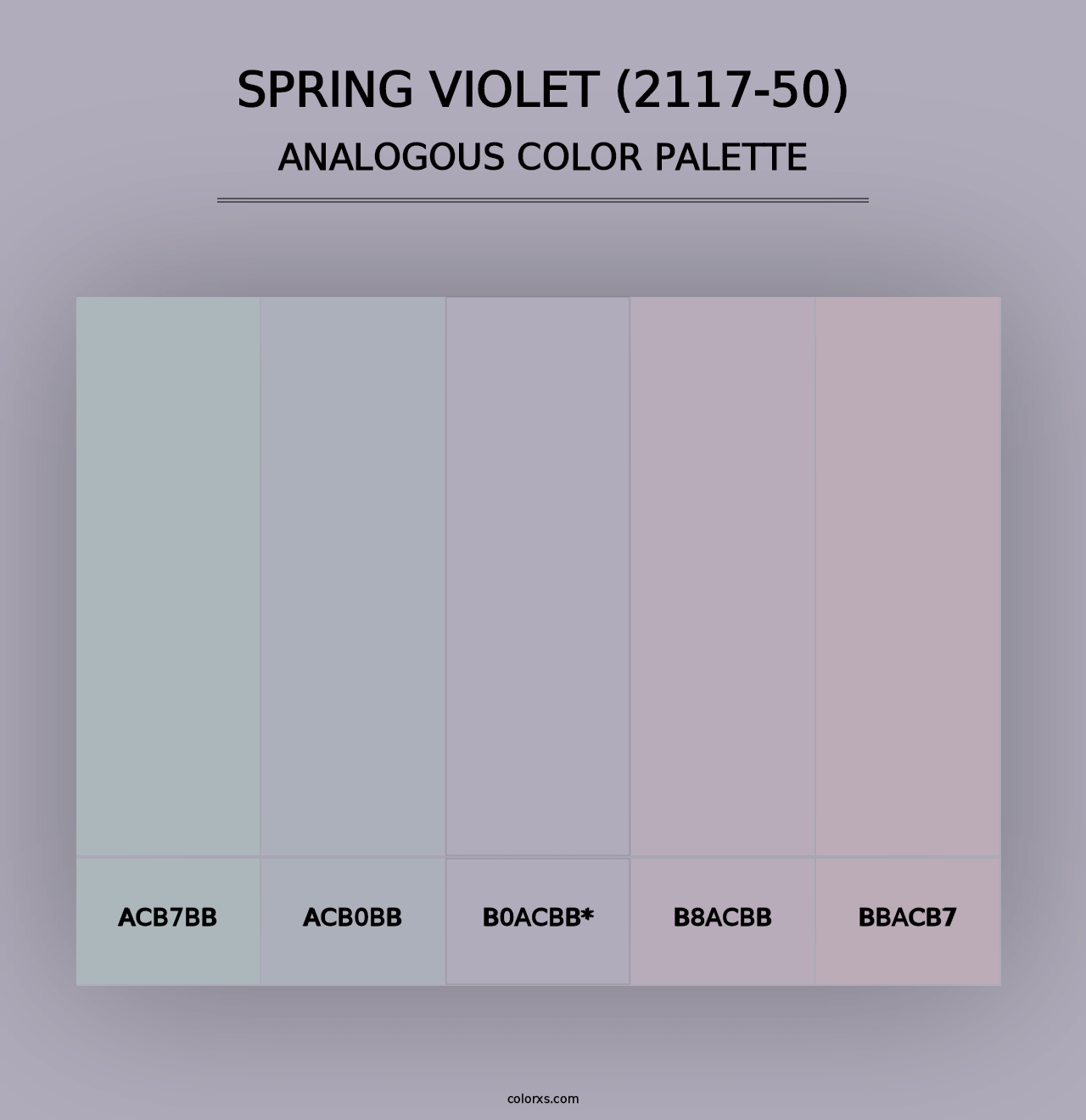 Spring Violet (2117-50) - Analogous Color Palette