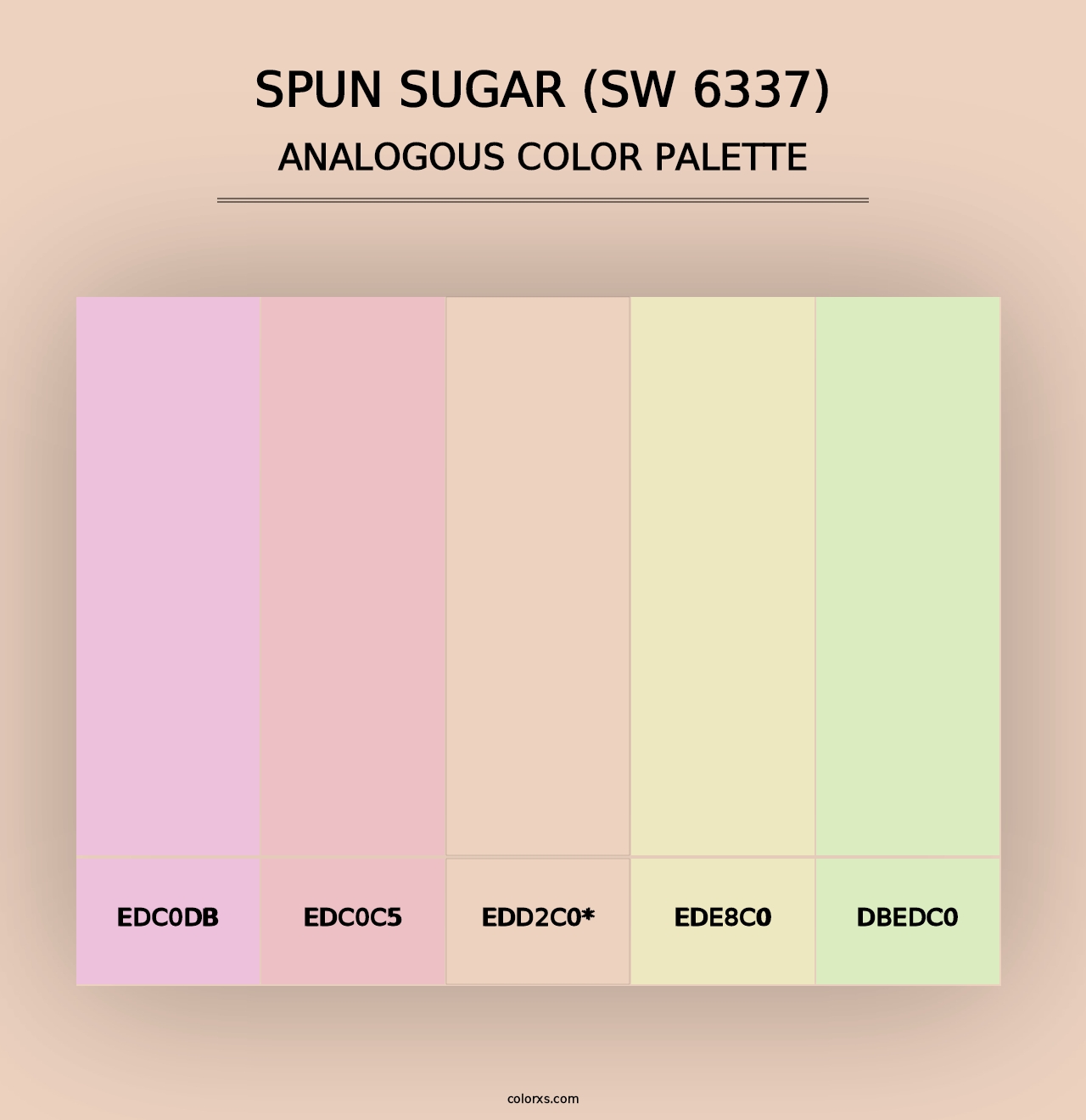 Spun Sugar (SW 6337) - Analogous Color Palette