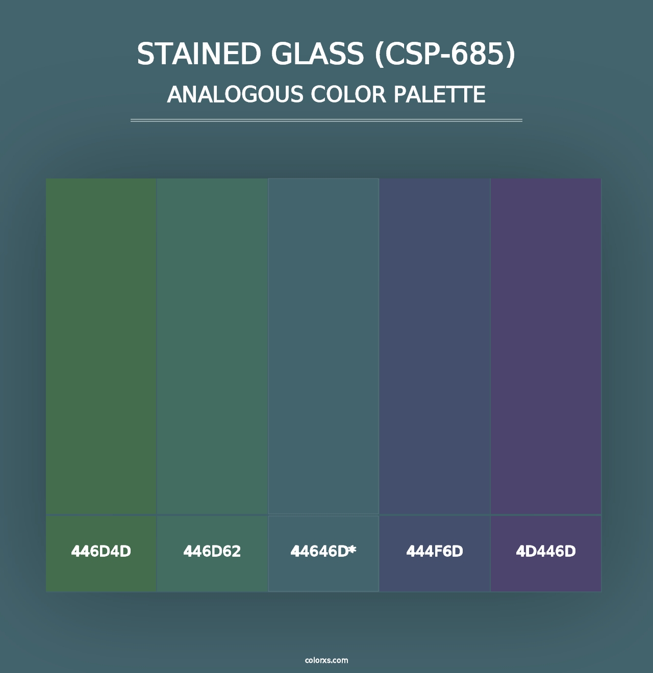 Stained Glass (CSP-685) - Analogous Color Palette