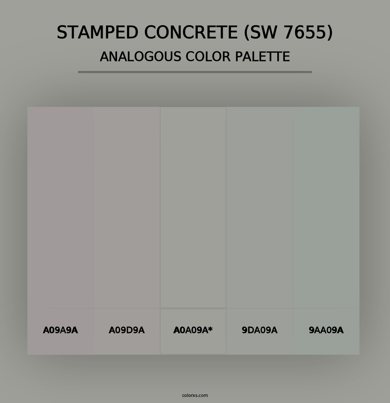 Stamped Concrete (SW 7655) - Analogous Color Palette