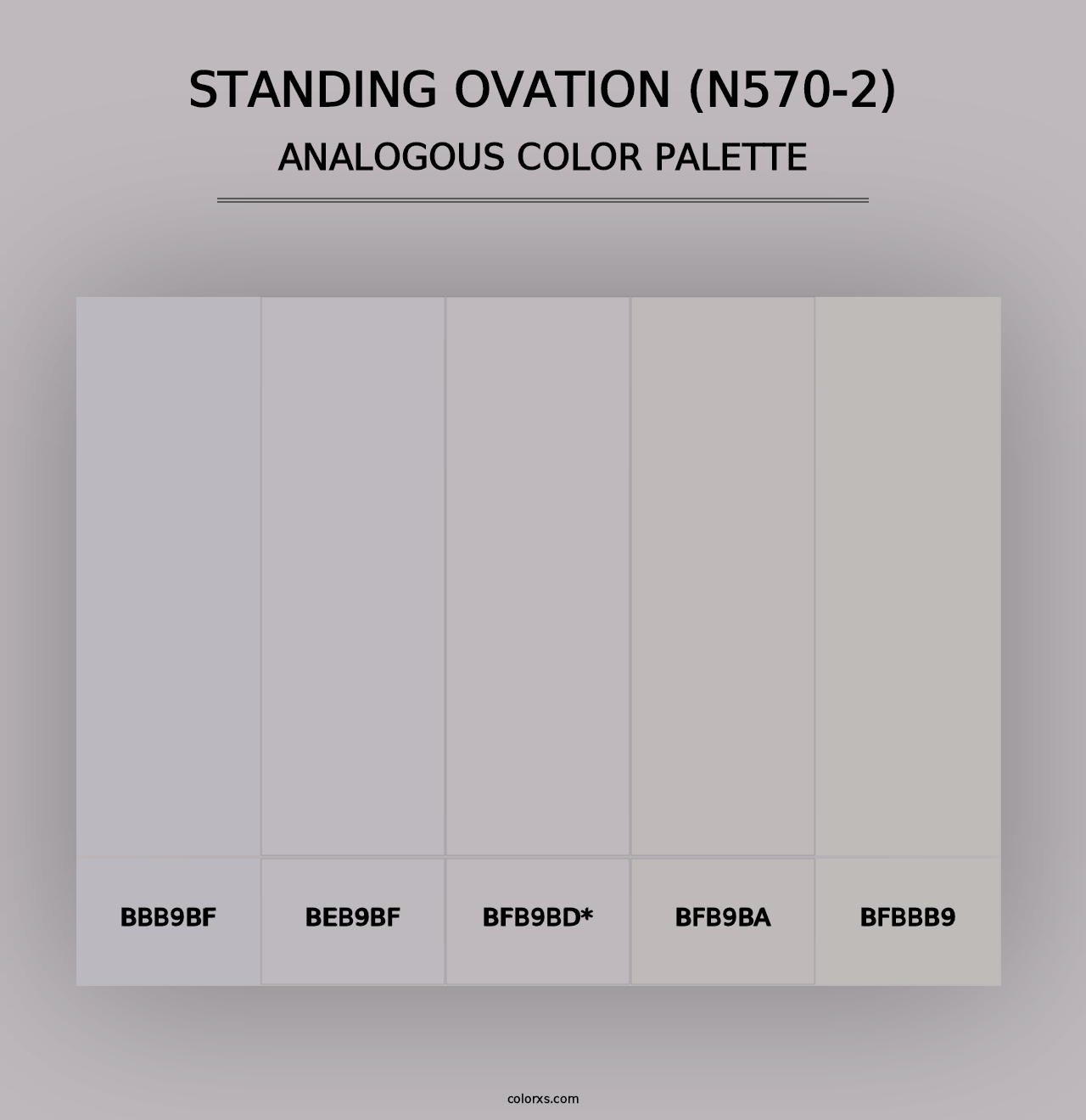 Standing Ovation (N570-2) - Analogous Color Palette