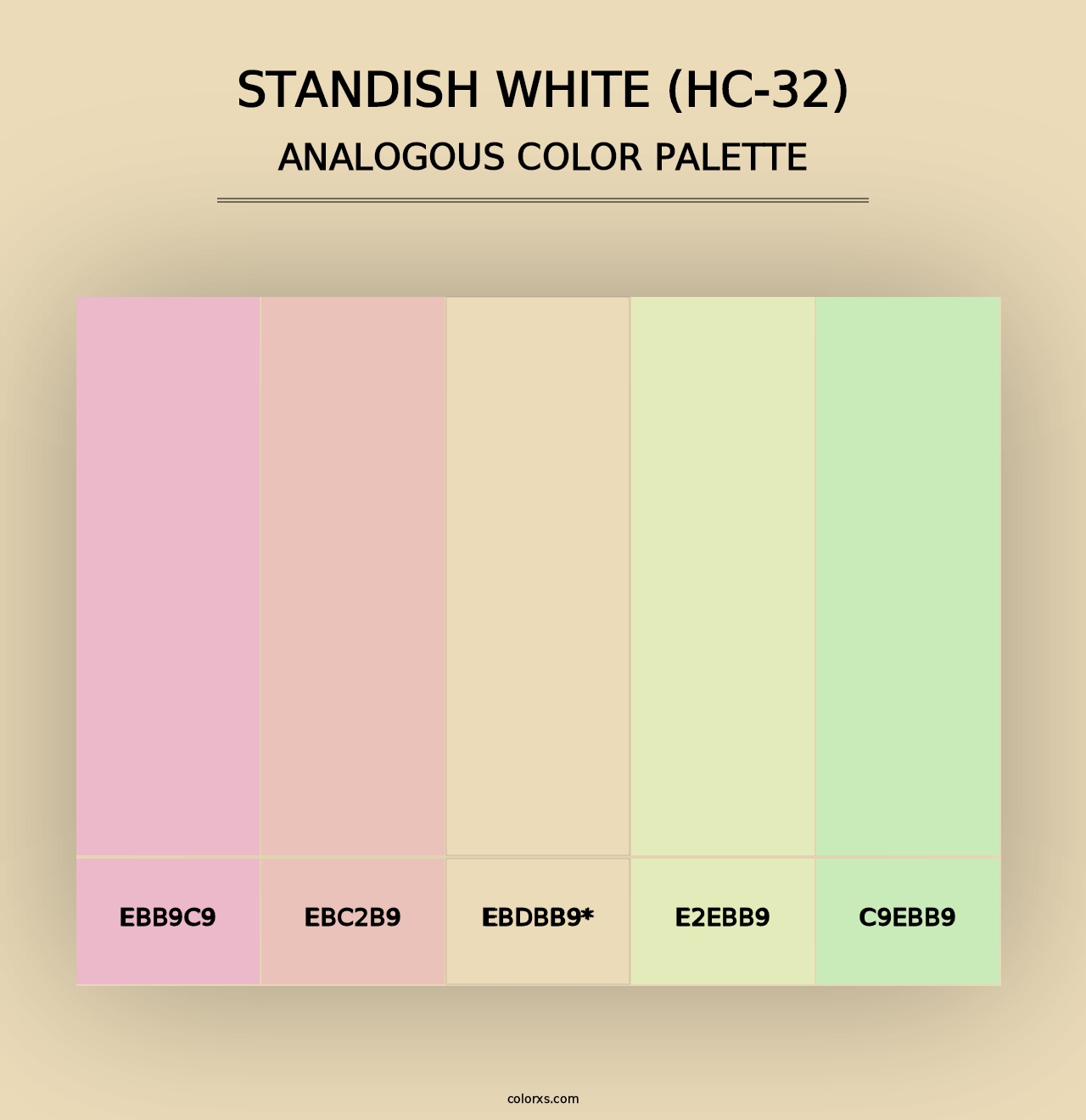 Standish White (HC-32) - Analogous Color Palette