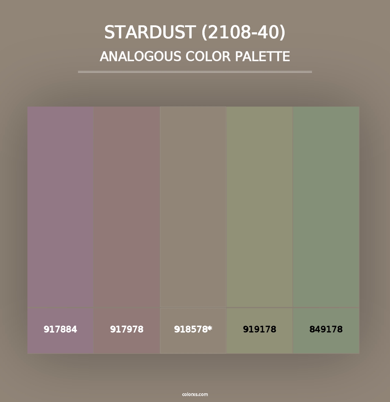 Stardust (2108-40) - Analogous Color Palette