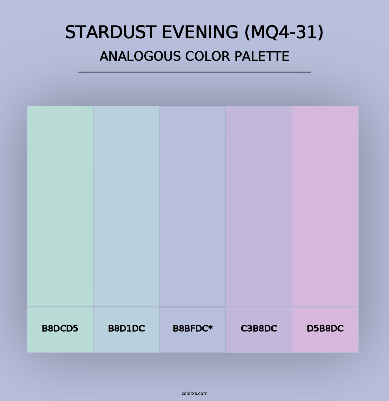 Stardust Evening (MQ4-31) - Analogous Color Palette