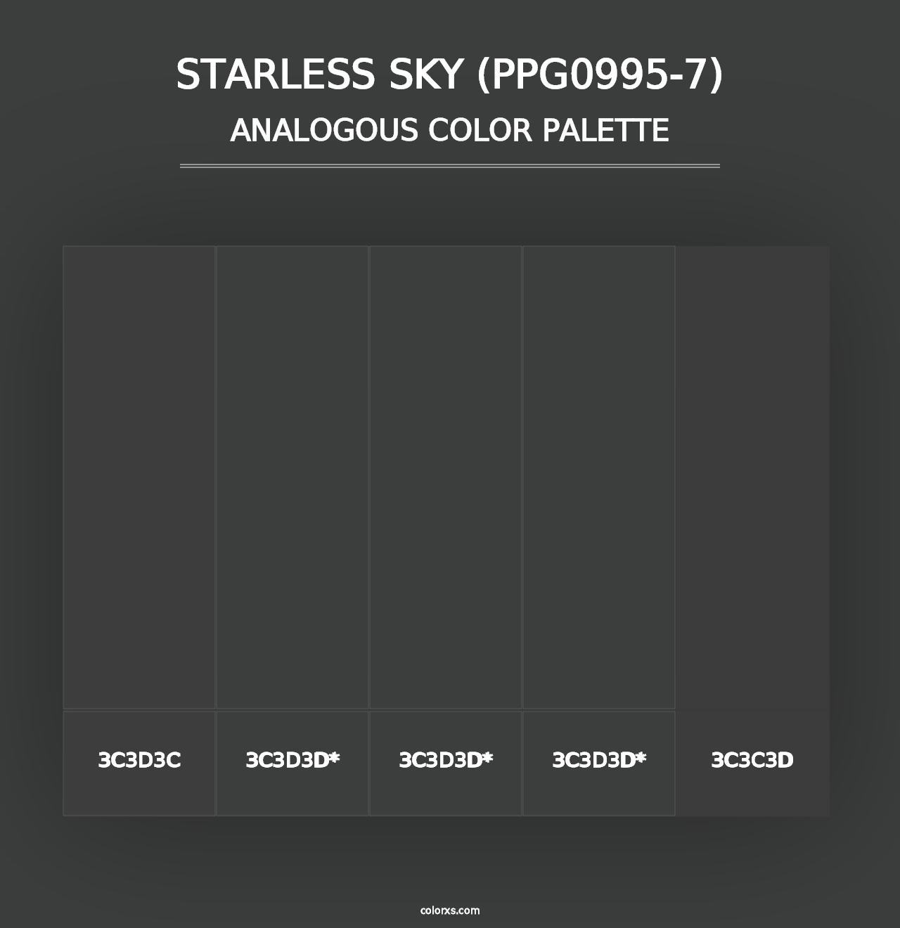 Starless Sky (PPG0995-7) - Analogous Color Palette