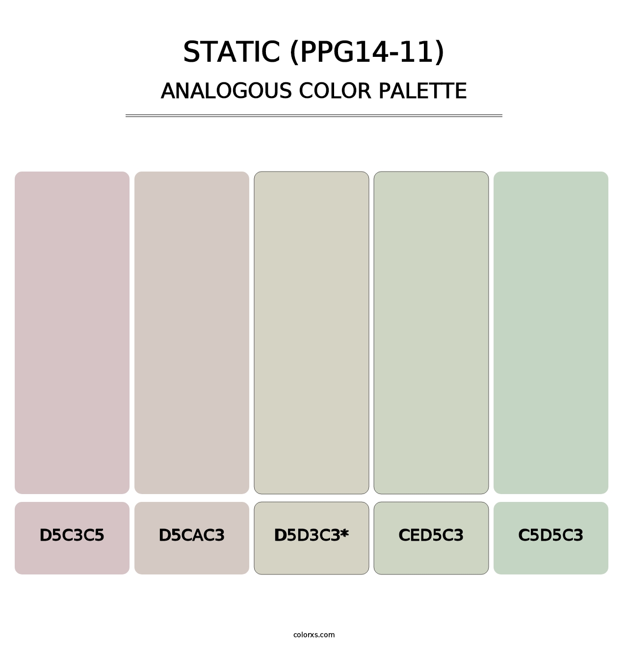 Static (PPG14-11) - Analogous Color Palette