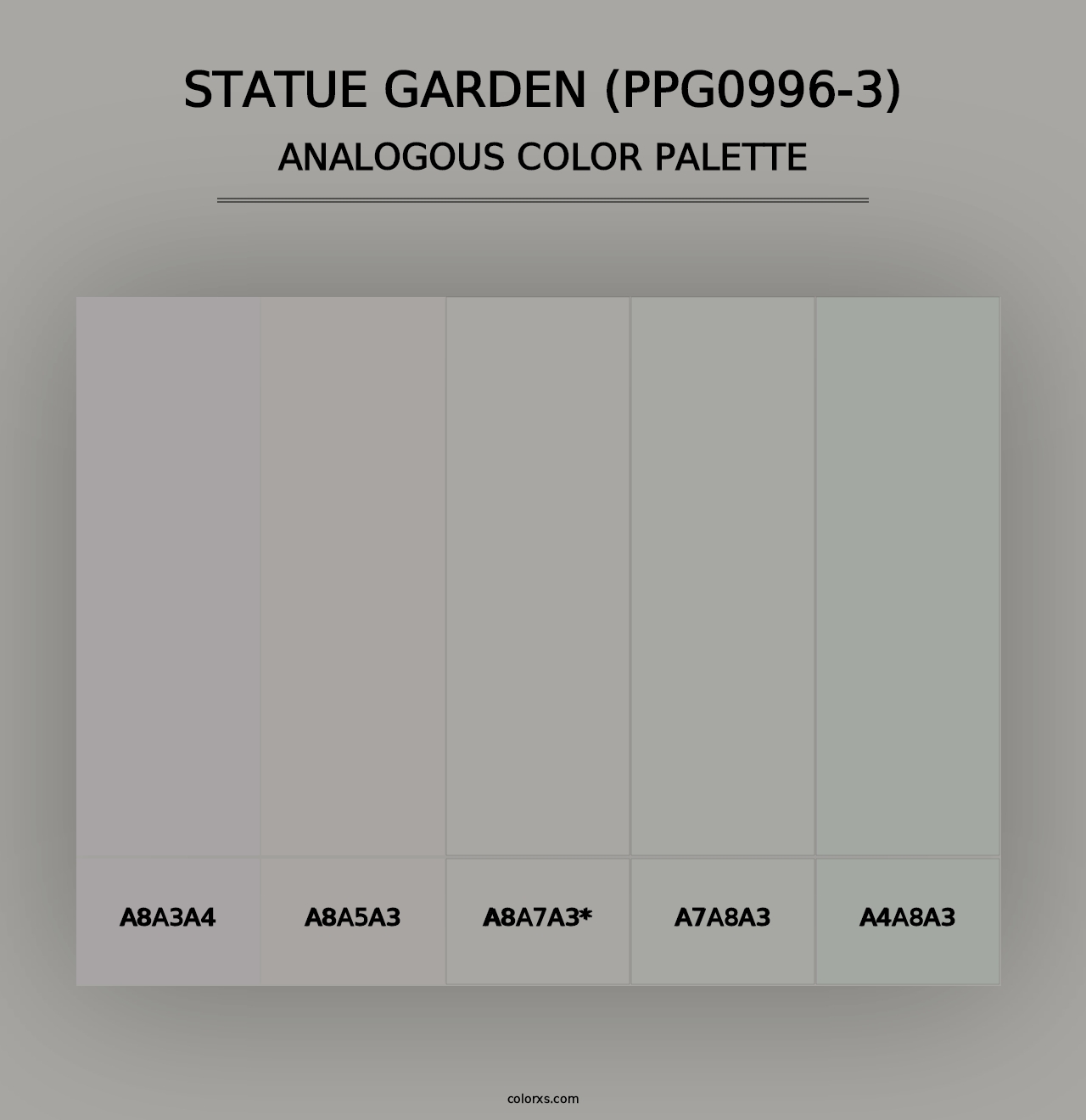 Statue Garden (PPG0996-3) - Analogous Color Palette