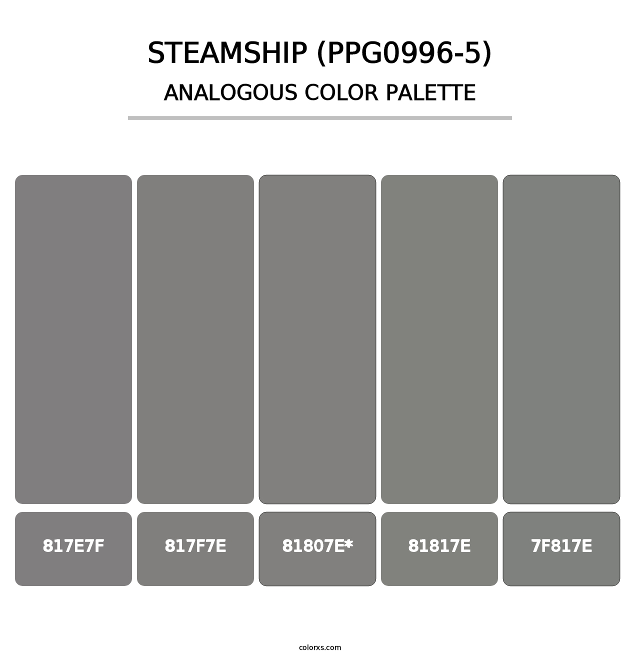 Steamship (PPG0996-5) - Analogous Color Palette