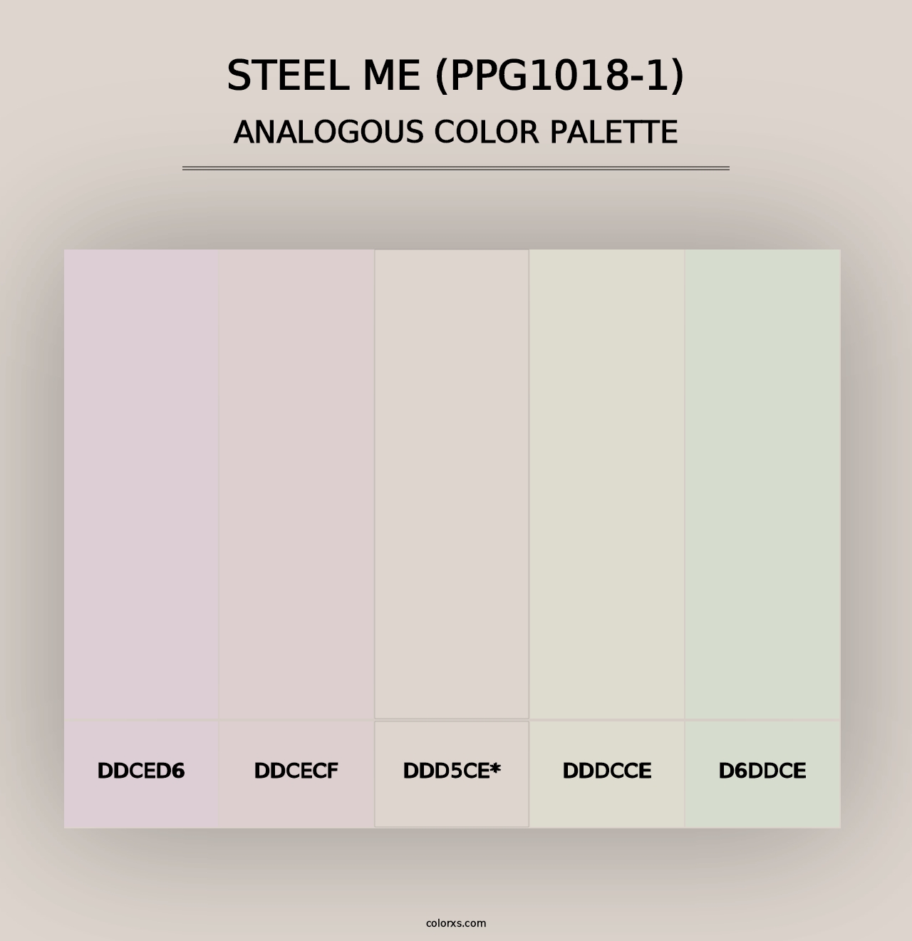 Steel Me (PPG1018-1) - Analogous Color Palette