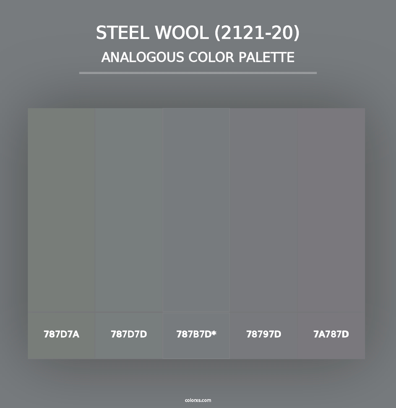 Steel Wool (2121-20) - Analogous Color Palette