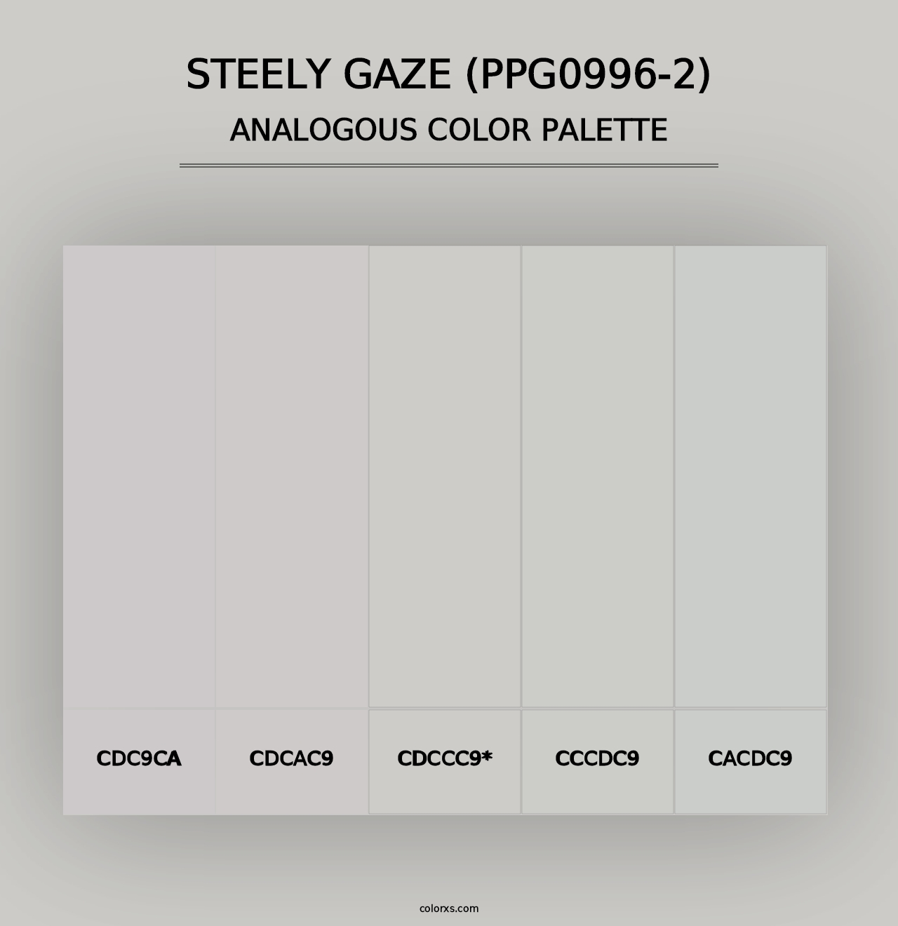 Steely Gaze (PPG0996-2) - Analogous Color Palette