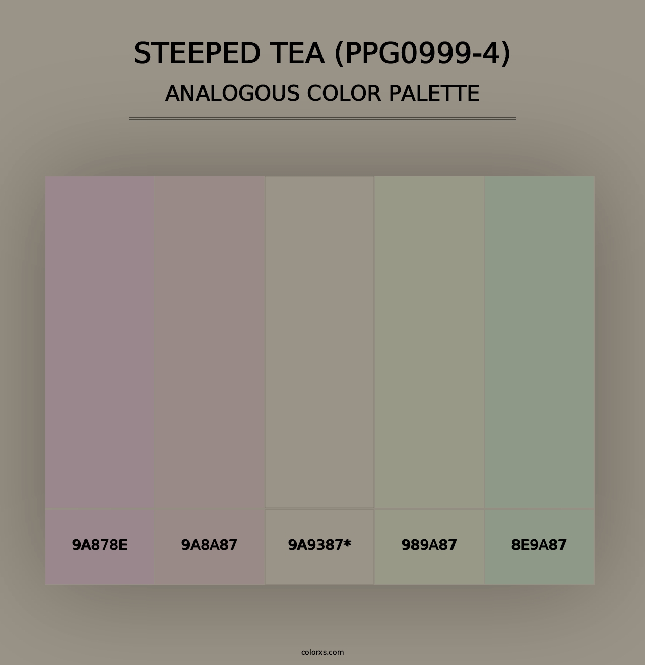 Steeped Tea (PPG0999-4) - Analogous Color Palette