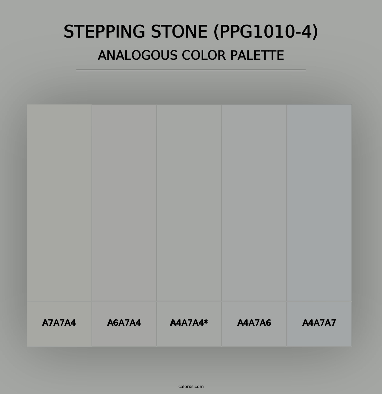 Stepping Stone (PPG1010-4) - Analogous Color Palette