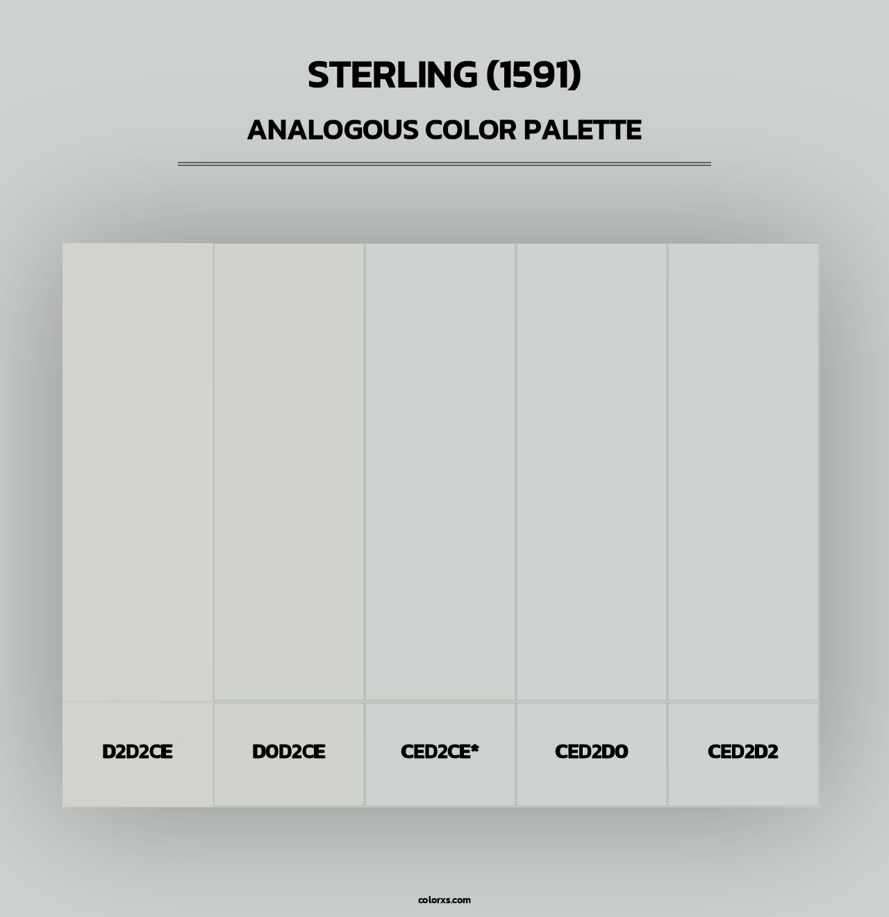 Sterling (1591) - Analogous Color Palette