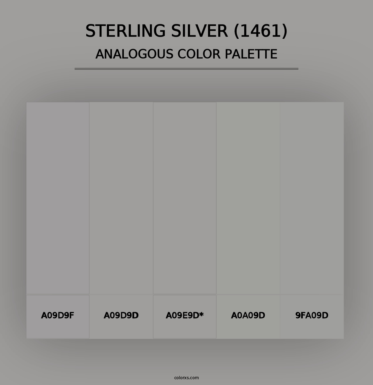 Sterling Silver (1461) - Analogous Color Palette