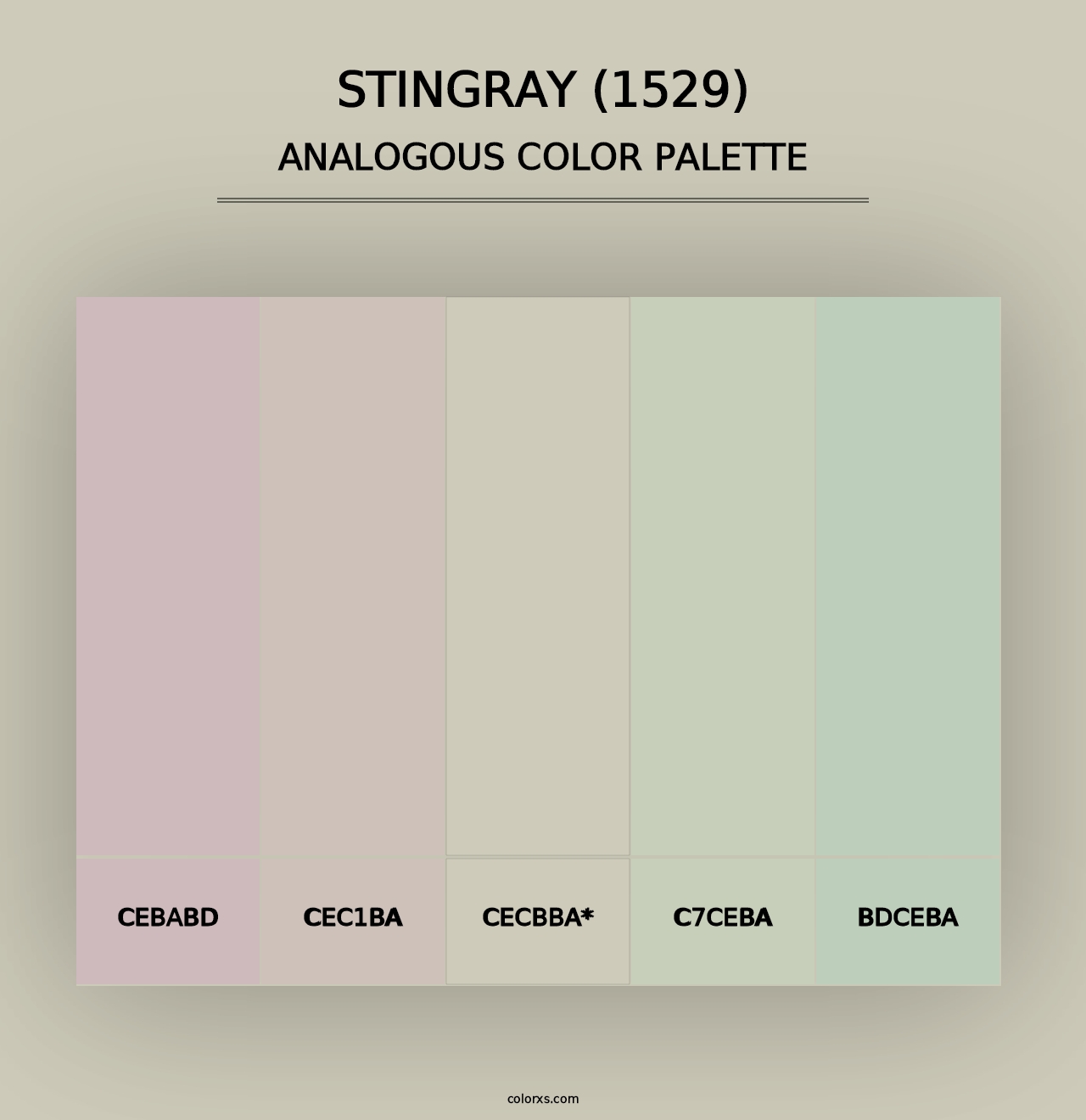 Stingray (1529) - Analogous Color Palette