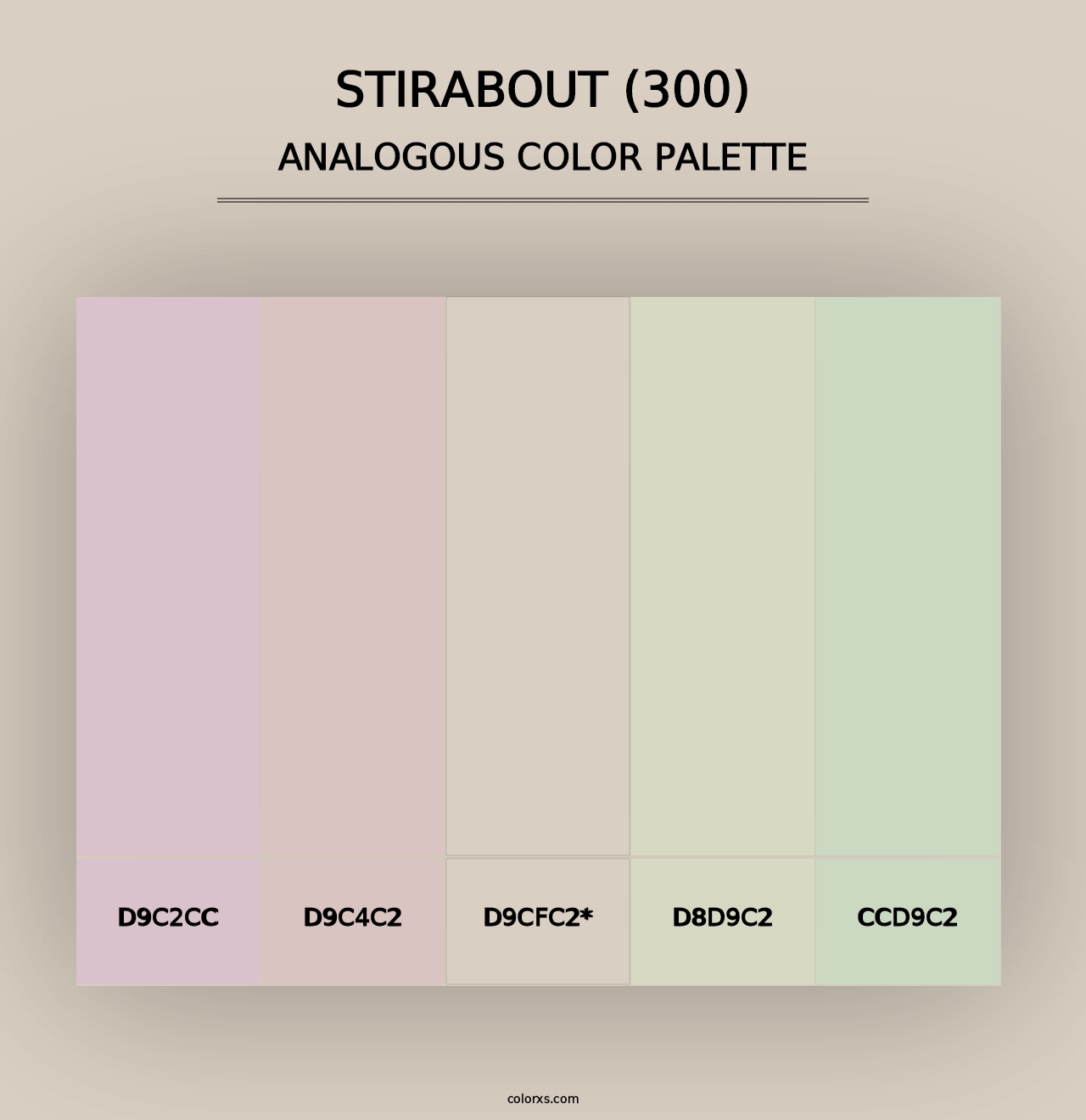 Stirabout (300) - Analogous Color Palette