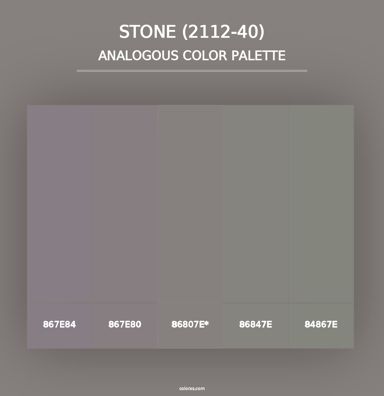 Stone (2112-40) - Analogous Color Palette