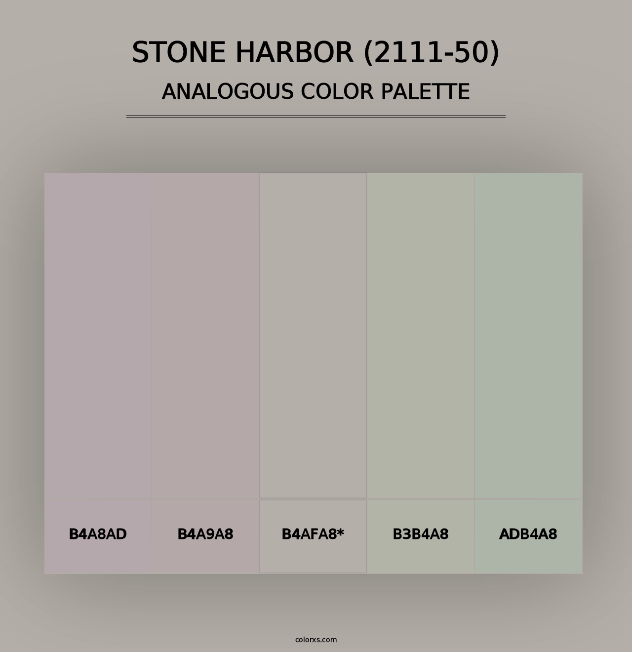 Stone Harbor (2111-50) - Analogous Color Palette