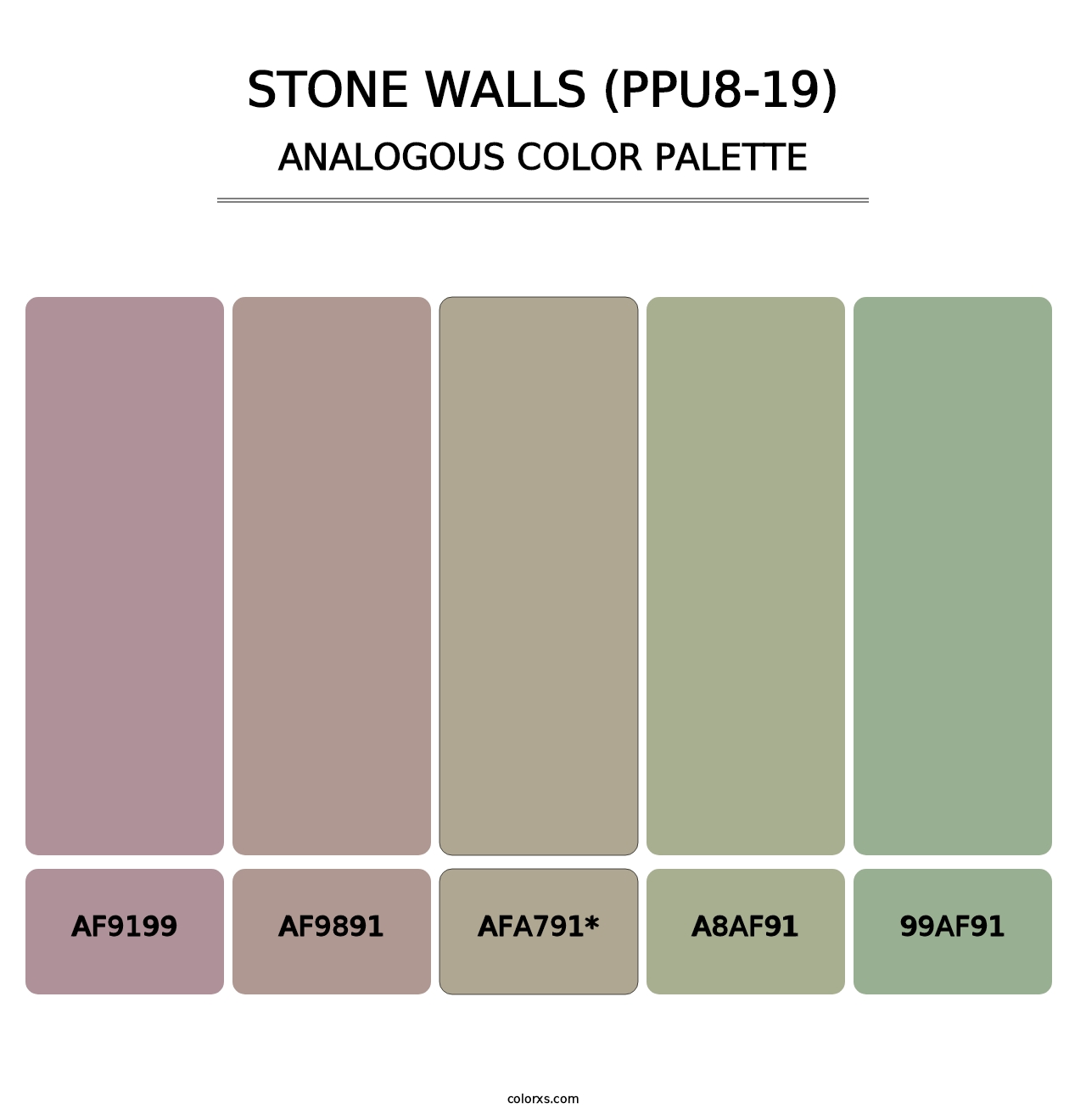 Stone Walls (PPU8-19) - Analogous Color Palette