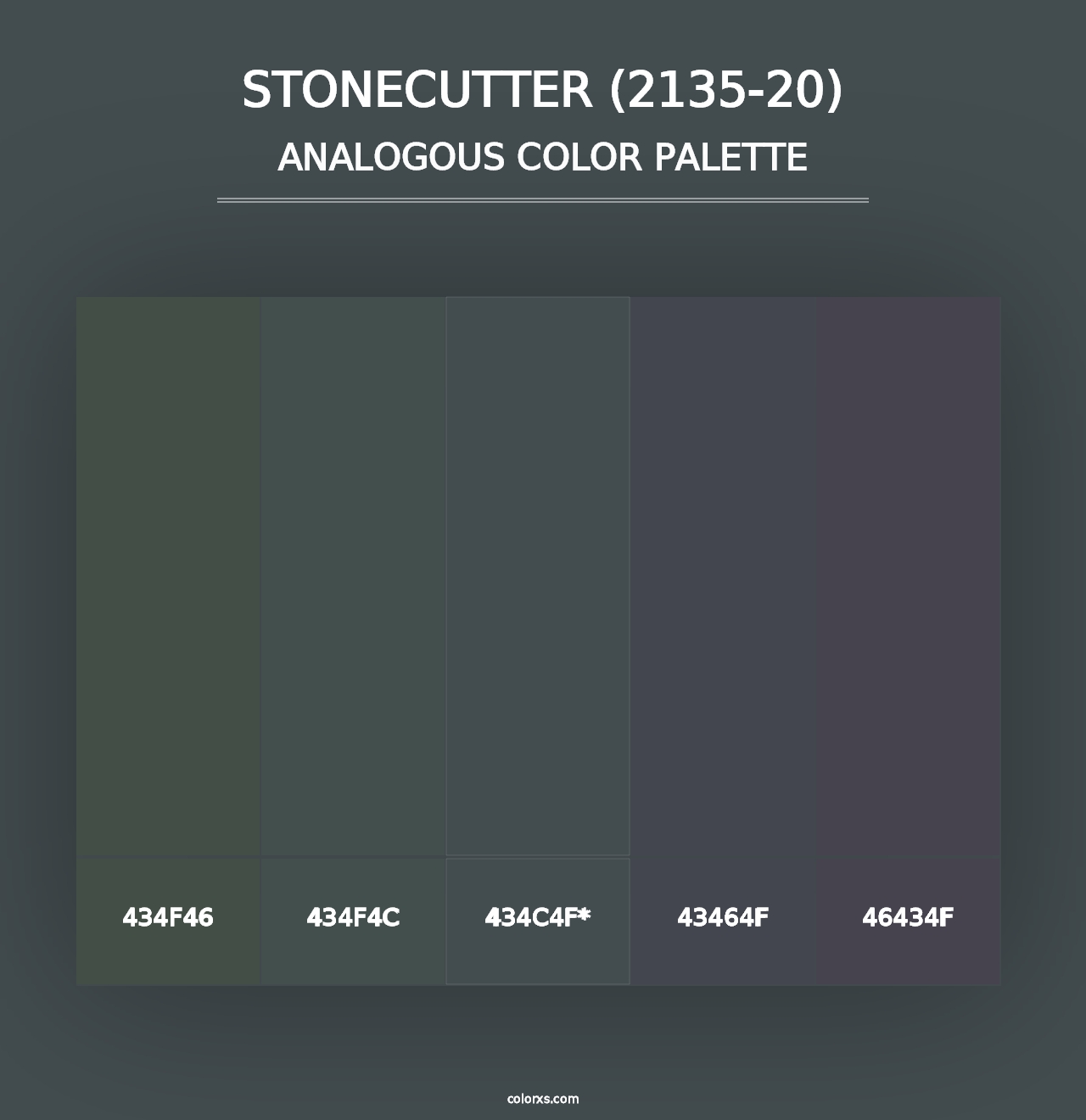 Stonecutter (2135-20) - Analogous Color Palette