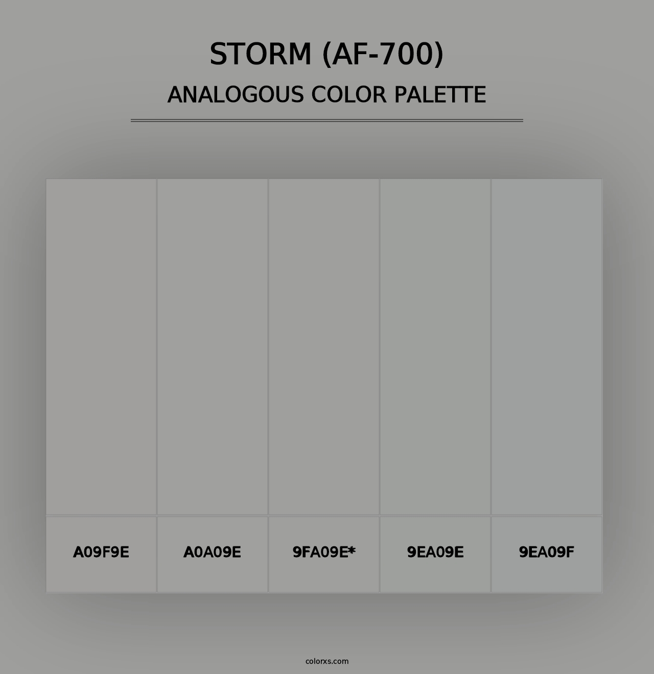 Storm (AF-700) - Analogous Color Palette