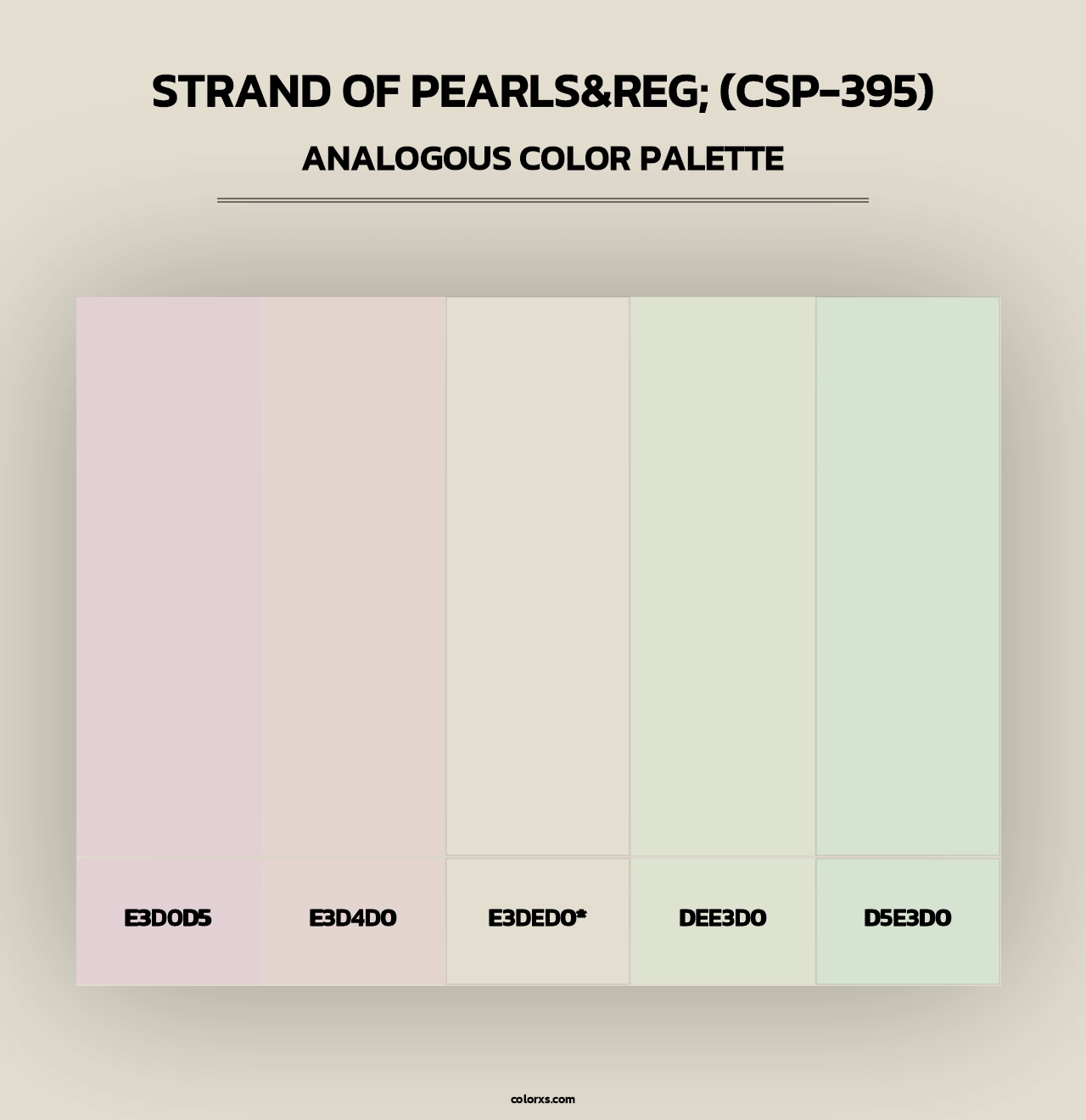 Strand of Pearls&reg; (CSP-395) - Analogous Color Palette