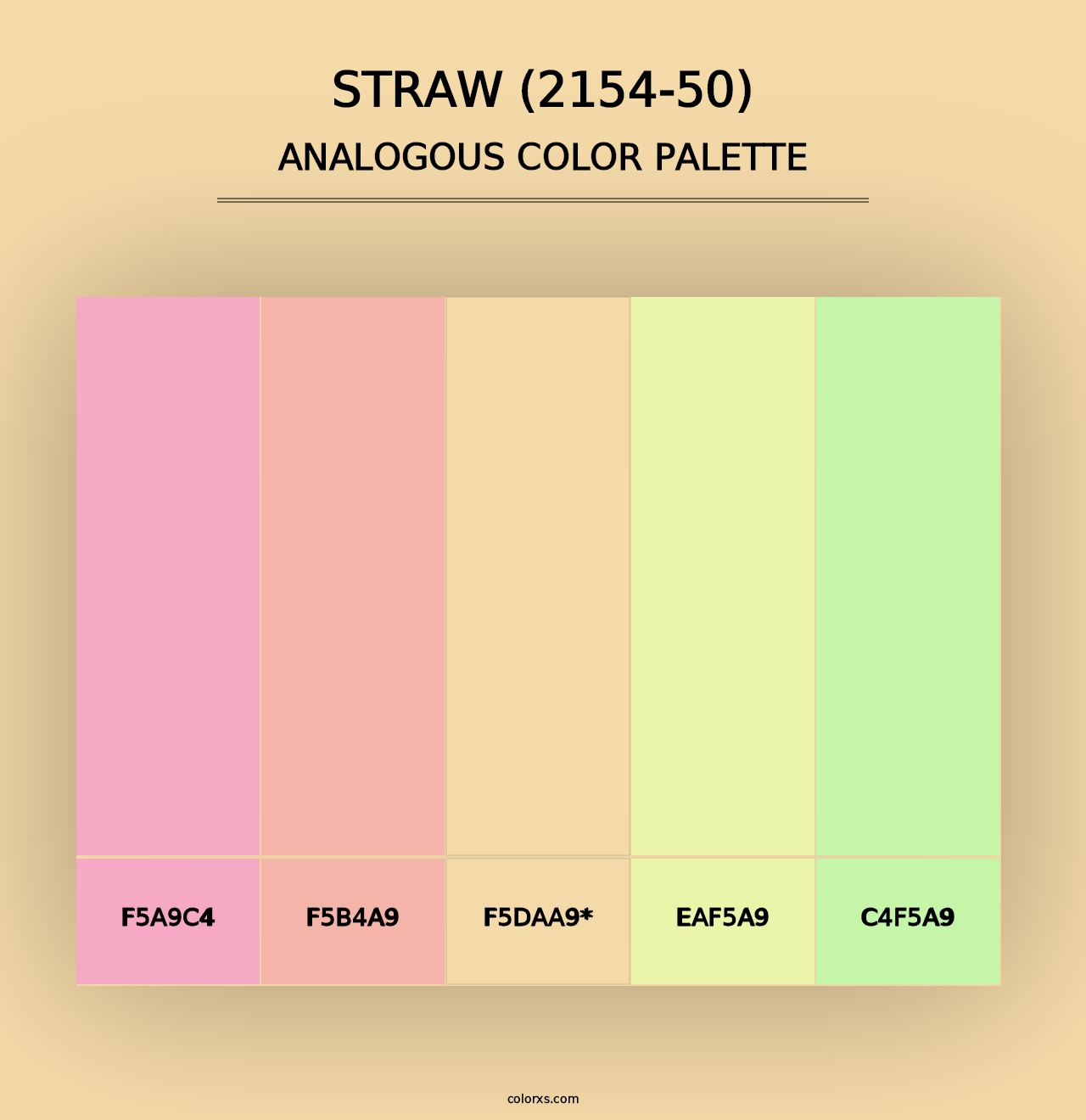 Straw (2154-50) - Analogous Color Palette