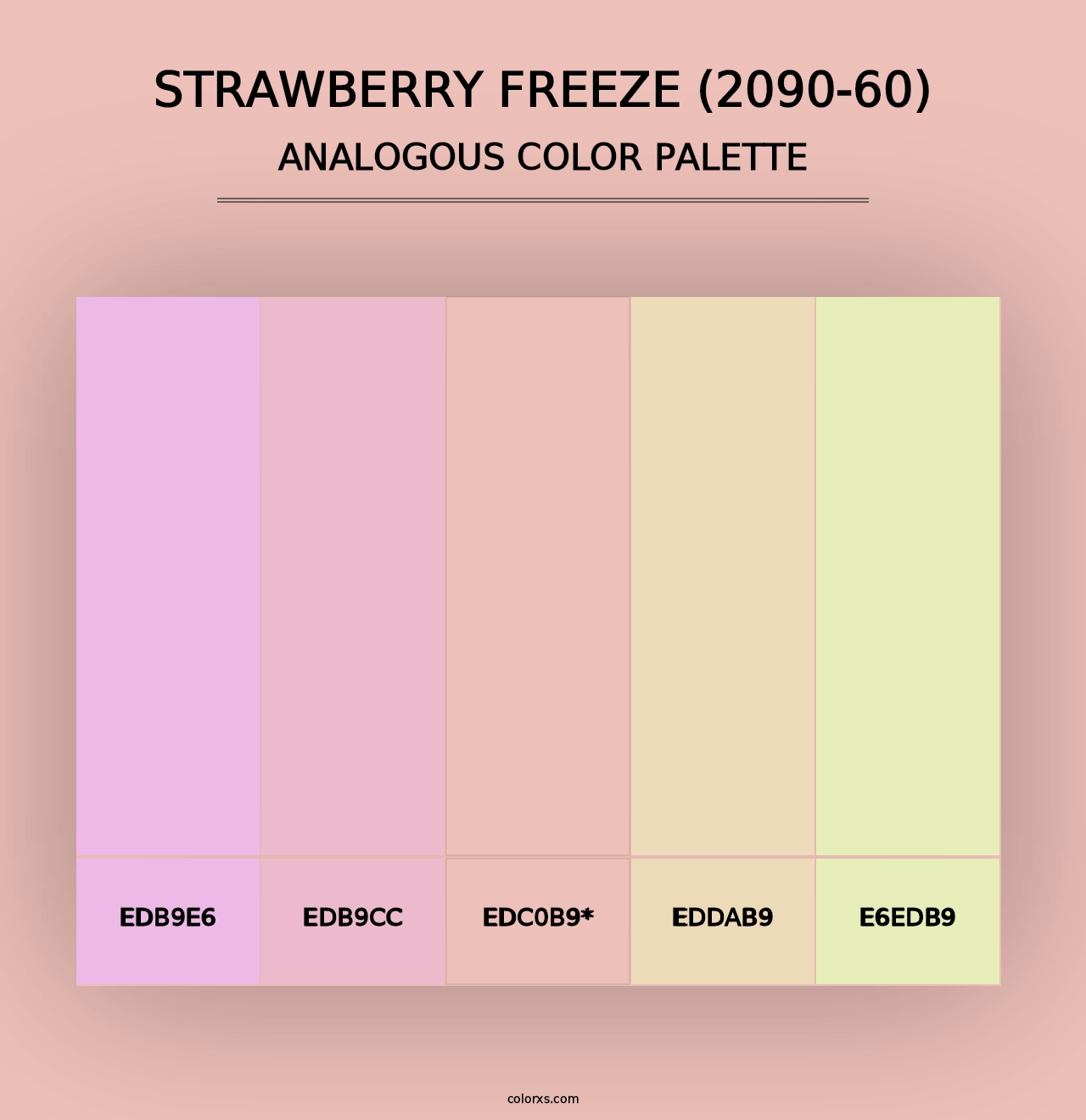 Strawberry Freeze (2090-60) - Analogous Color Palette