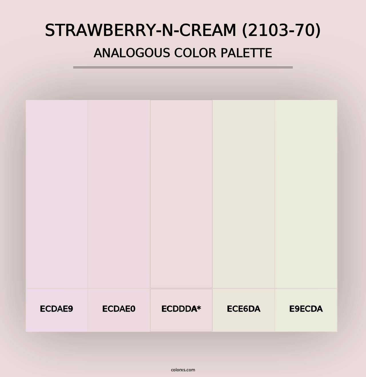 Strawberry-n-Cream (2103-70) - Analogous Color Palette