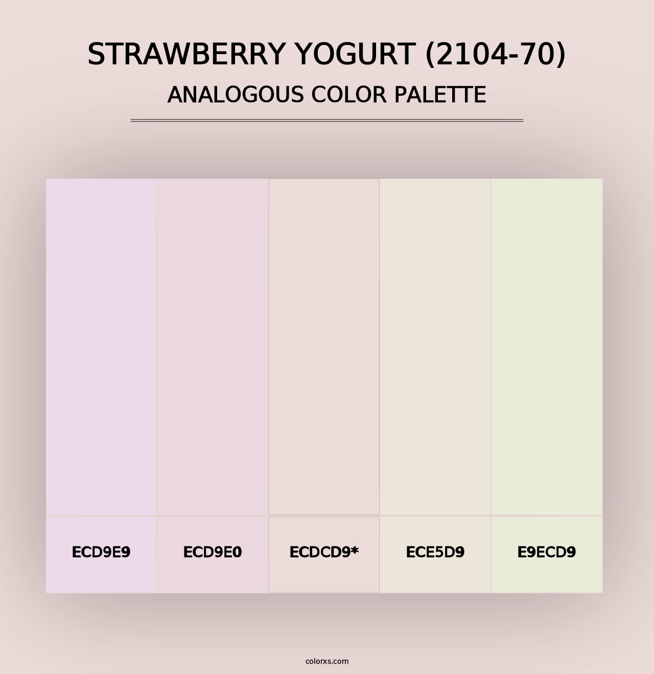 Strawberry Yogurt (2104-70) - Analogous Color Palette