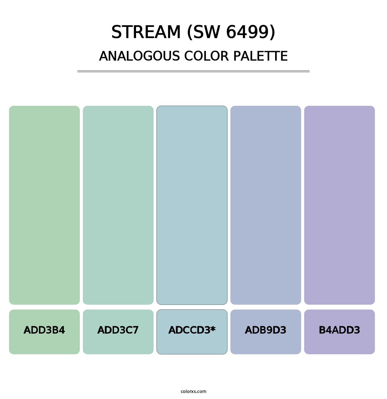 Stream (SW 6499) - Analogous Color Palette