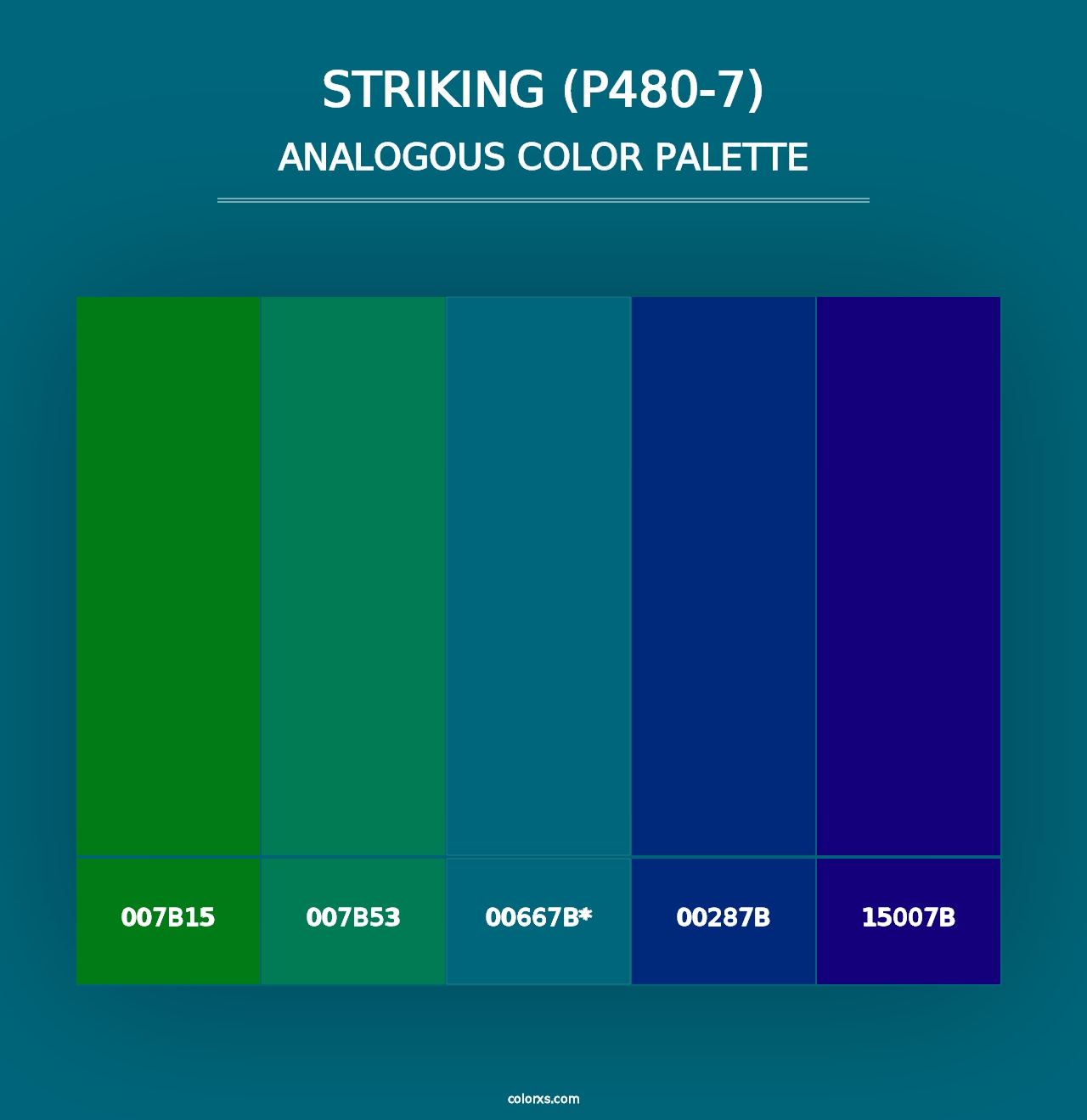 Striking (P480-7) - Analogous Color Palette