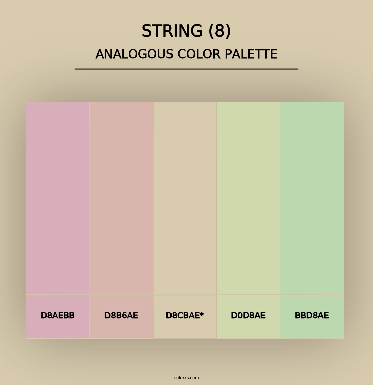 String (8) - Analogous Color Palette