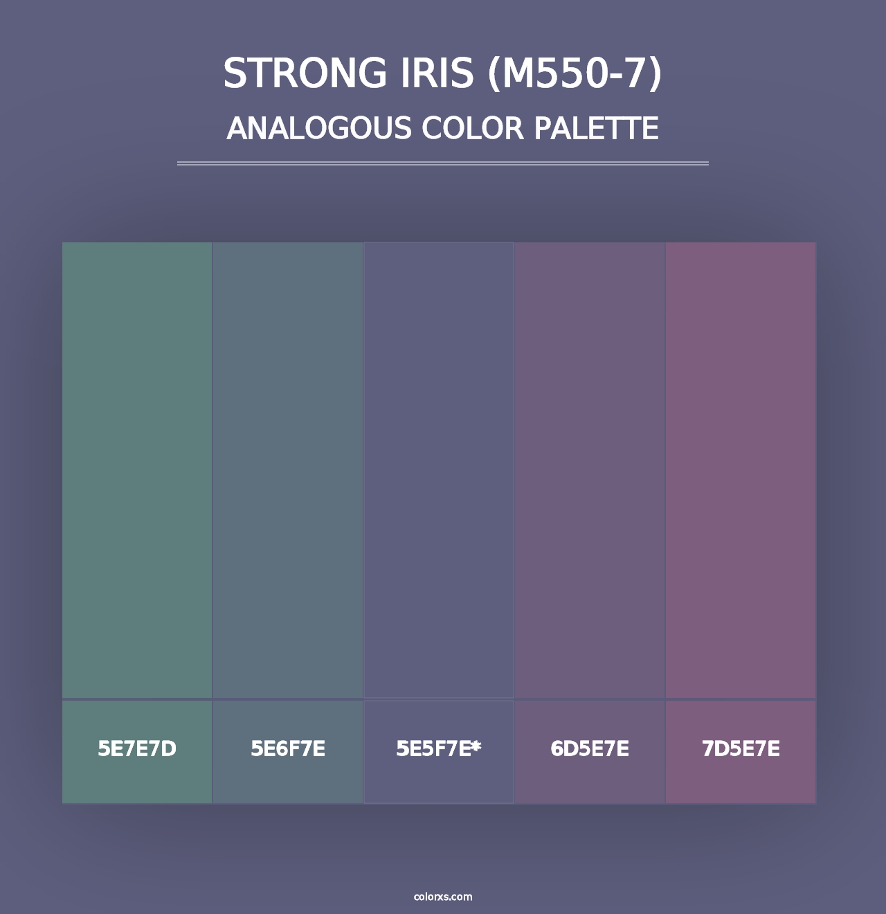 Strong Iris (M550-7) - Analogous Color Palette