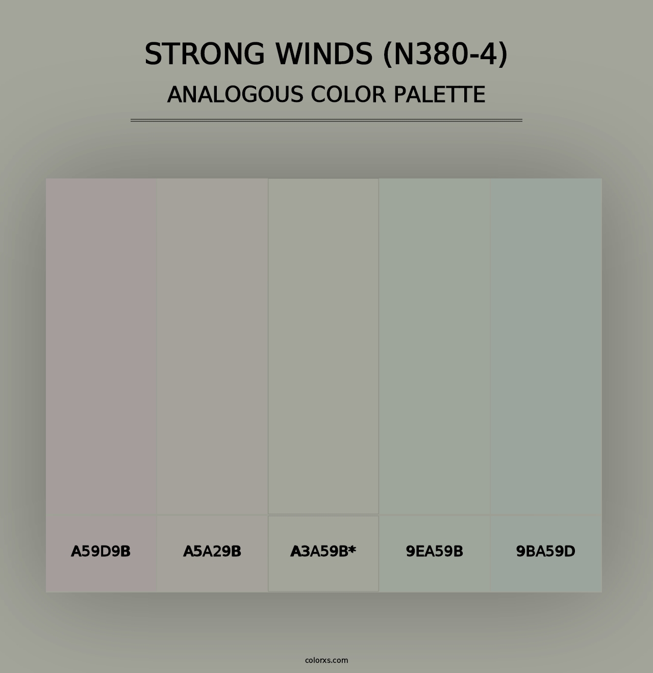 Strong Winds (N380-4) - Analogous Color Palette